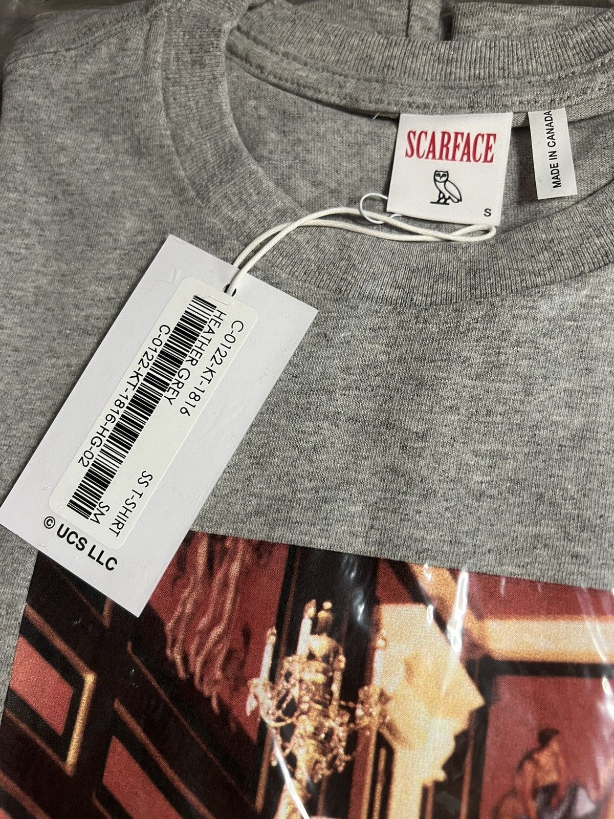 Drake × October's Very Own RARE OVO T-SHIRT SCARFACE TONY MONTANA TEE BRAND NEW Size US S / EU 44-46 / 1 - 3 Thumbnail