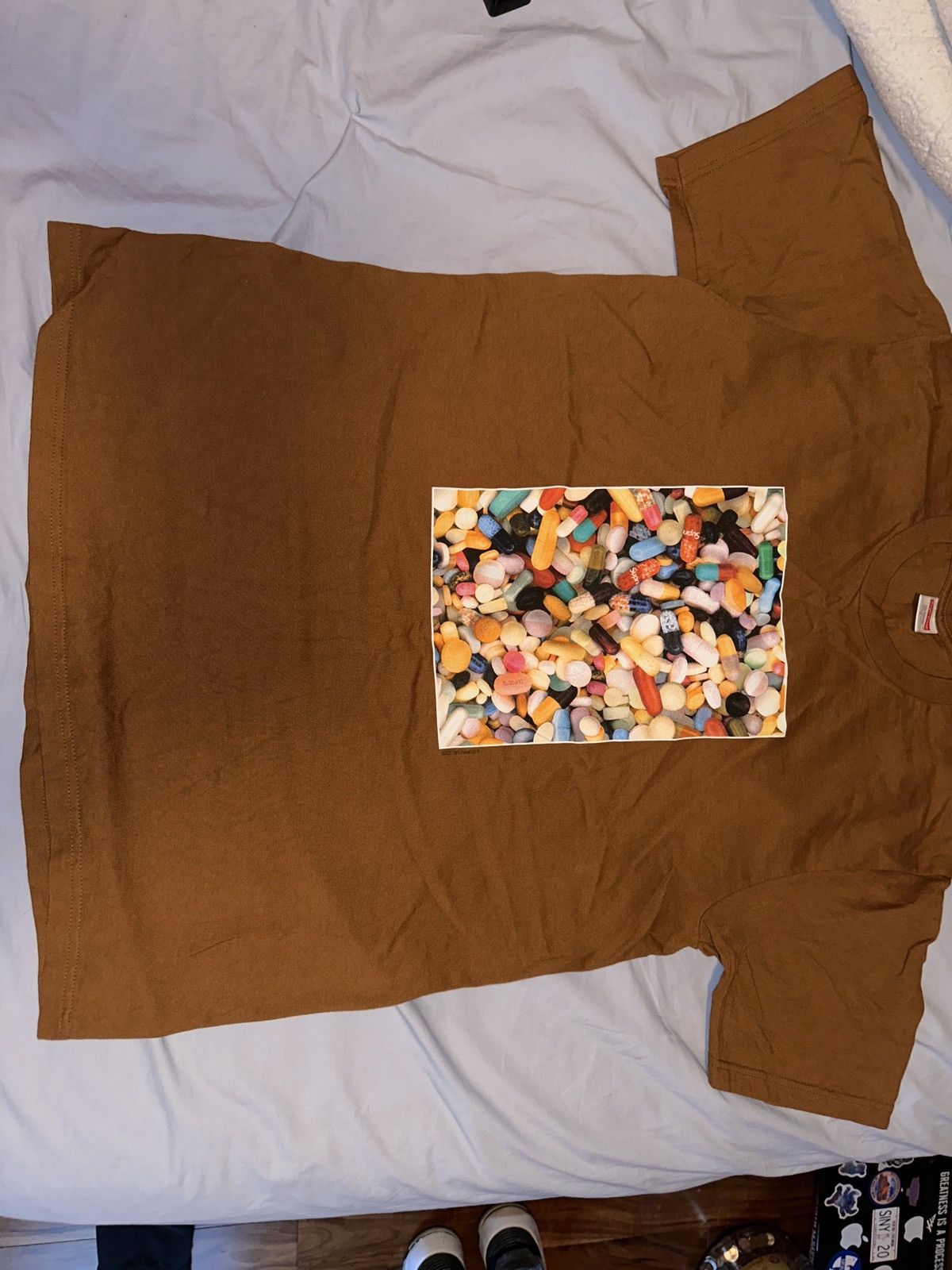 Supreme Pills T-Shirt Brown