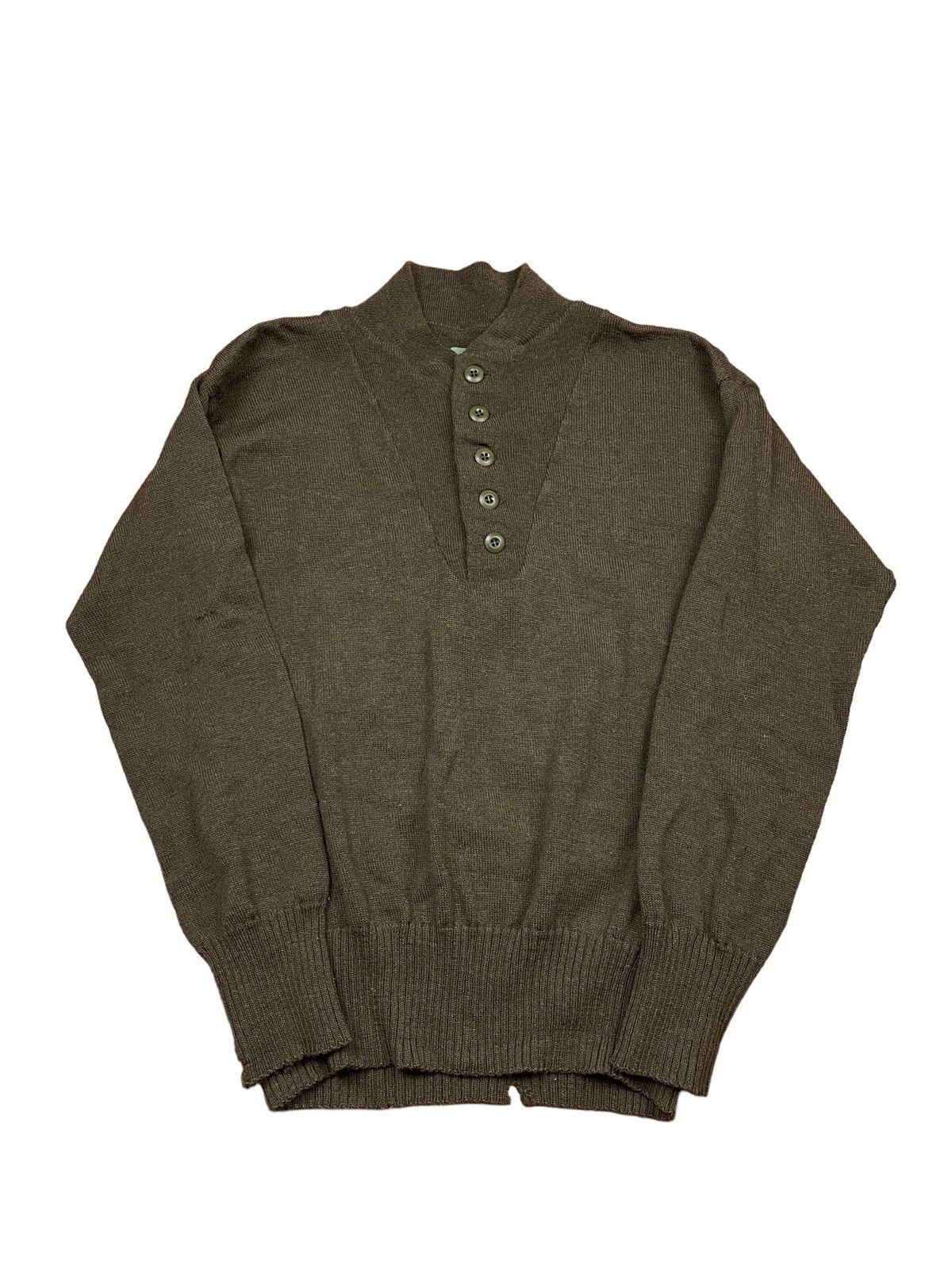 Vintage 90s US Army Wool Distressed Commando Sweater