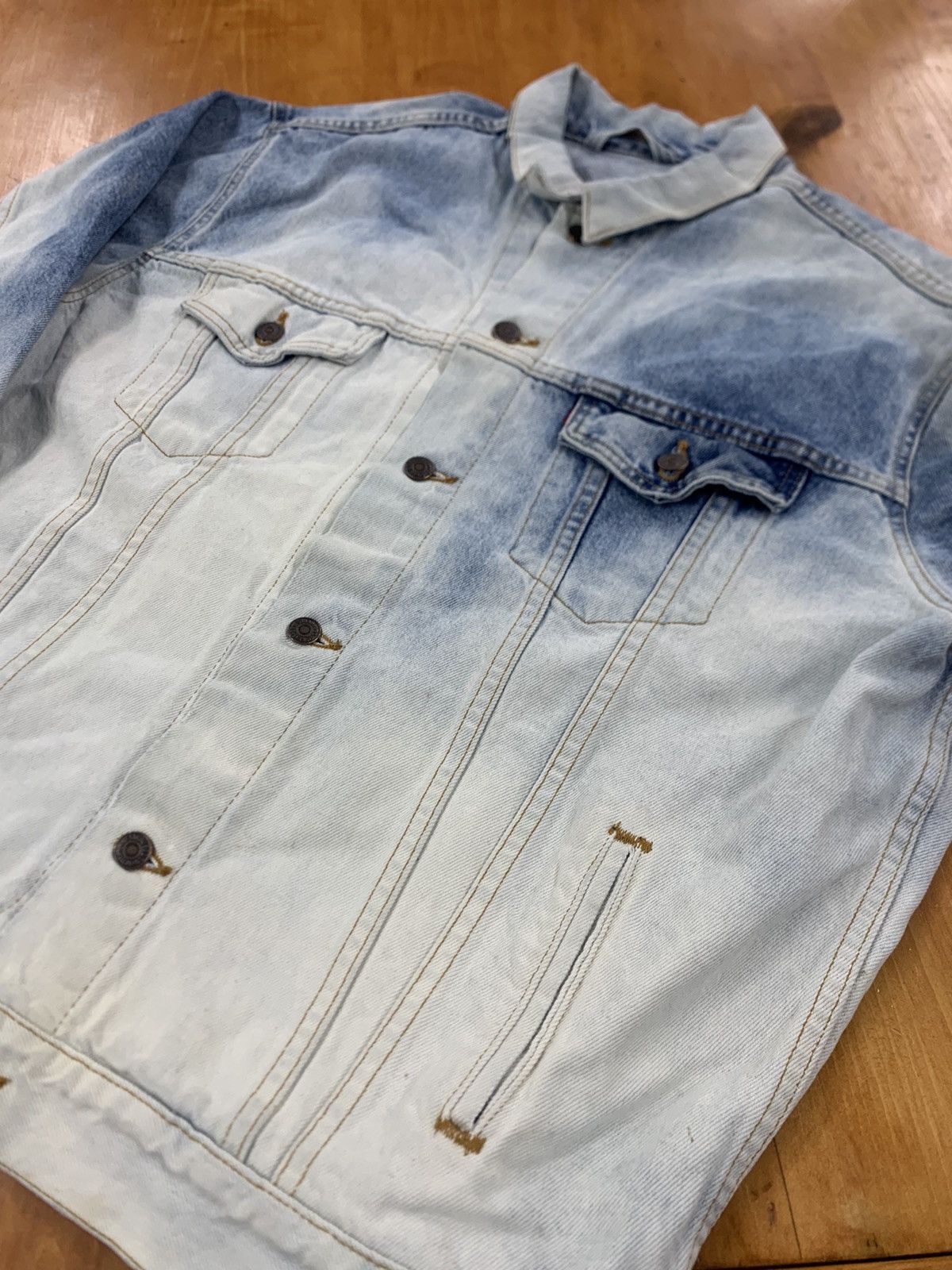 Vintage Vintage Levi’s Bleached Denim Jacket Grailed