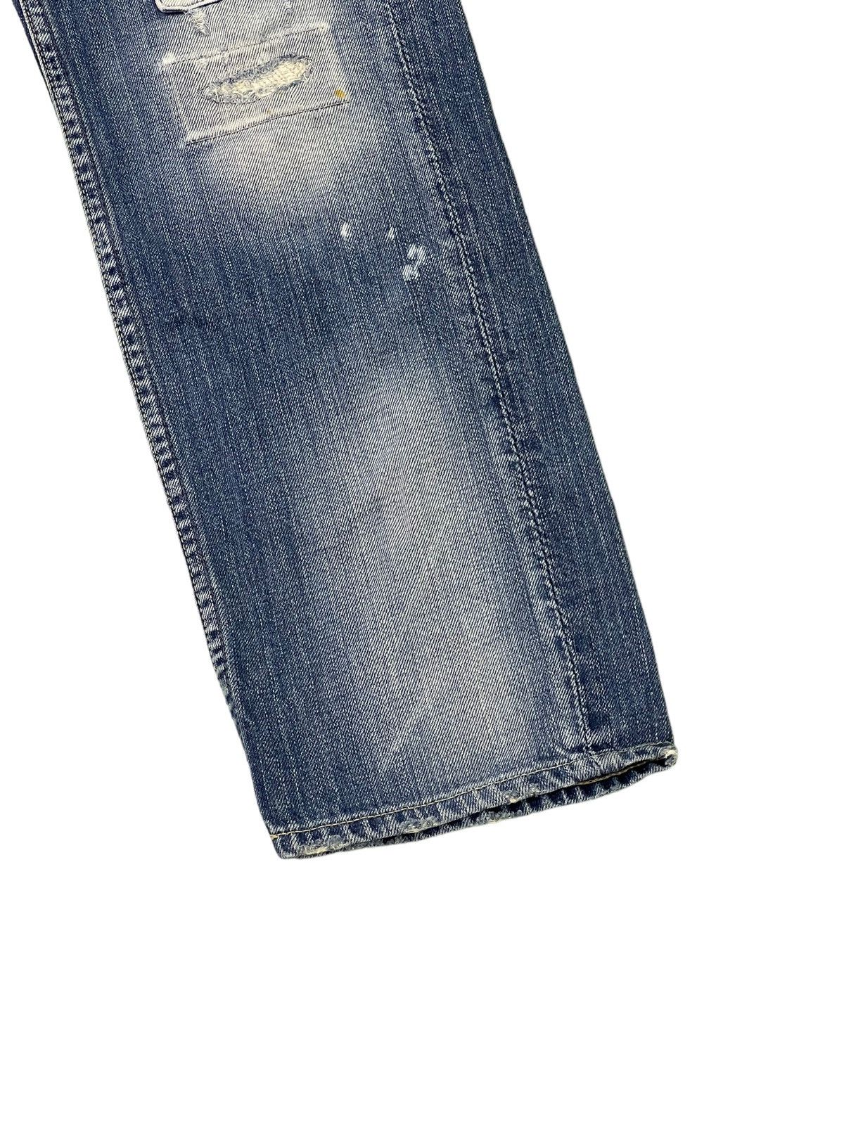 Japanese Brand Slim Jeans Cepo Japan Patchwork Boro Denim Distress 13🟦 Size US 31 - 4 Thumbnail