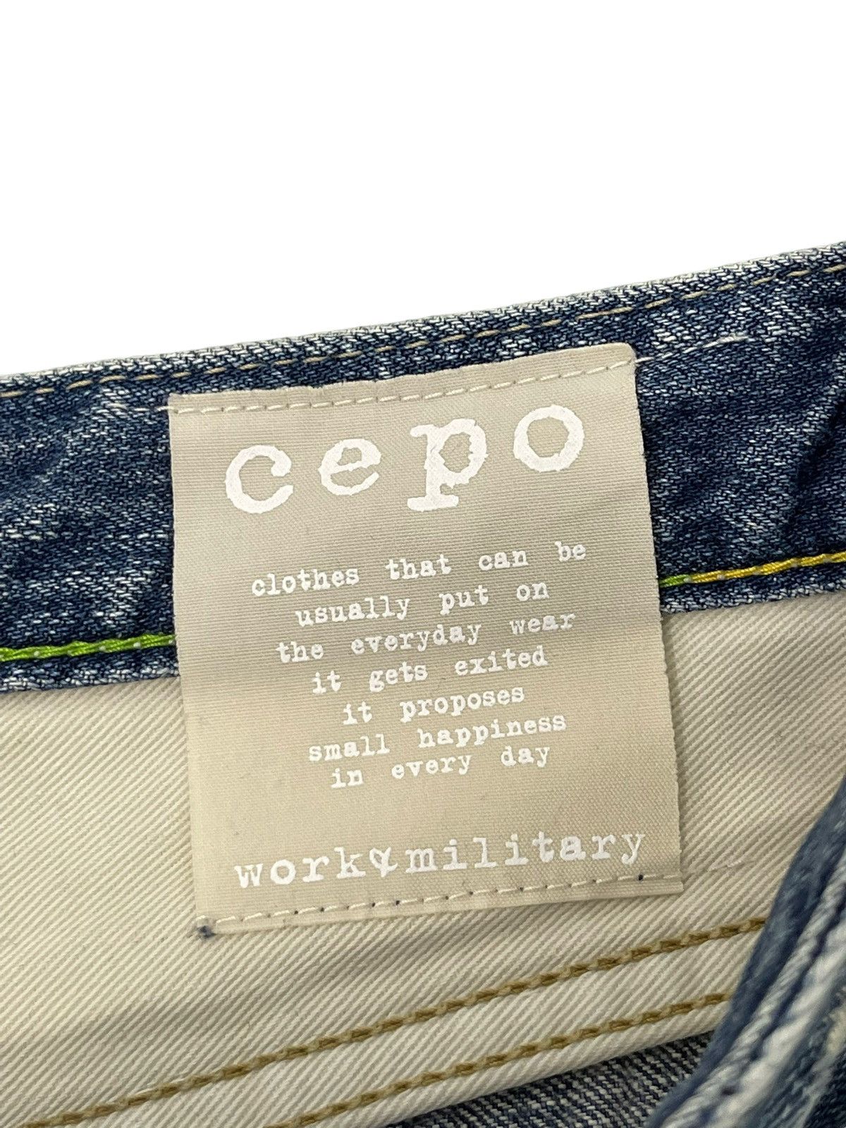 Japanese Brand Slim Jeans Cepo Japan Patchwork Boro Denim Distress 13🟦 Size US 31 - 10 Thumbnail