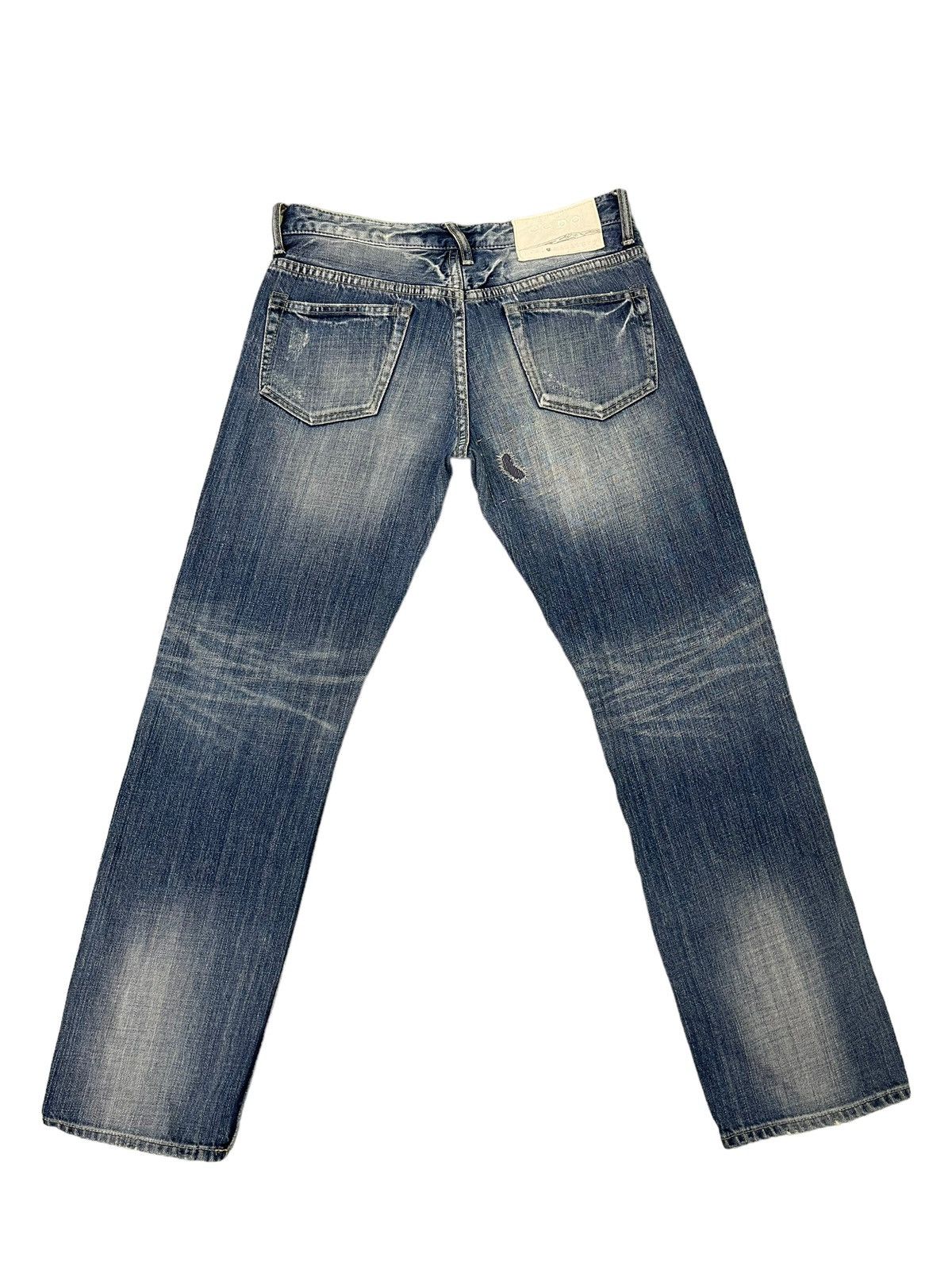 Japanese Brand Slim Jeans Cepo Japan Patchwork Boro Denim Distress 13🟦 Size US 31 - 12 Thumbnail
