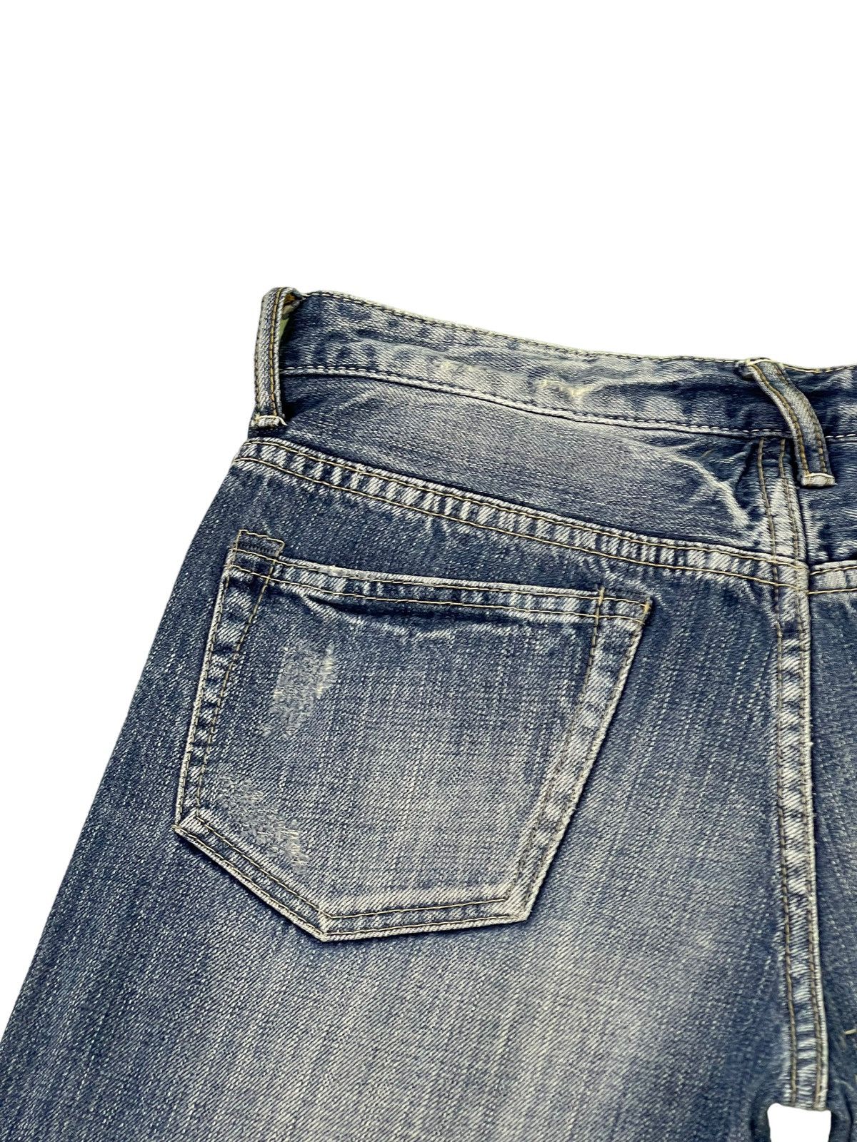 Japanese Brand Slim Jeans Cepo Japan Patchwork Boro Denim Distress 13🟦 Size US 31 - 21 Thumbnail