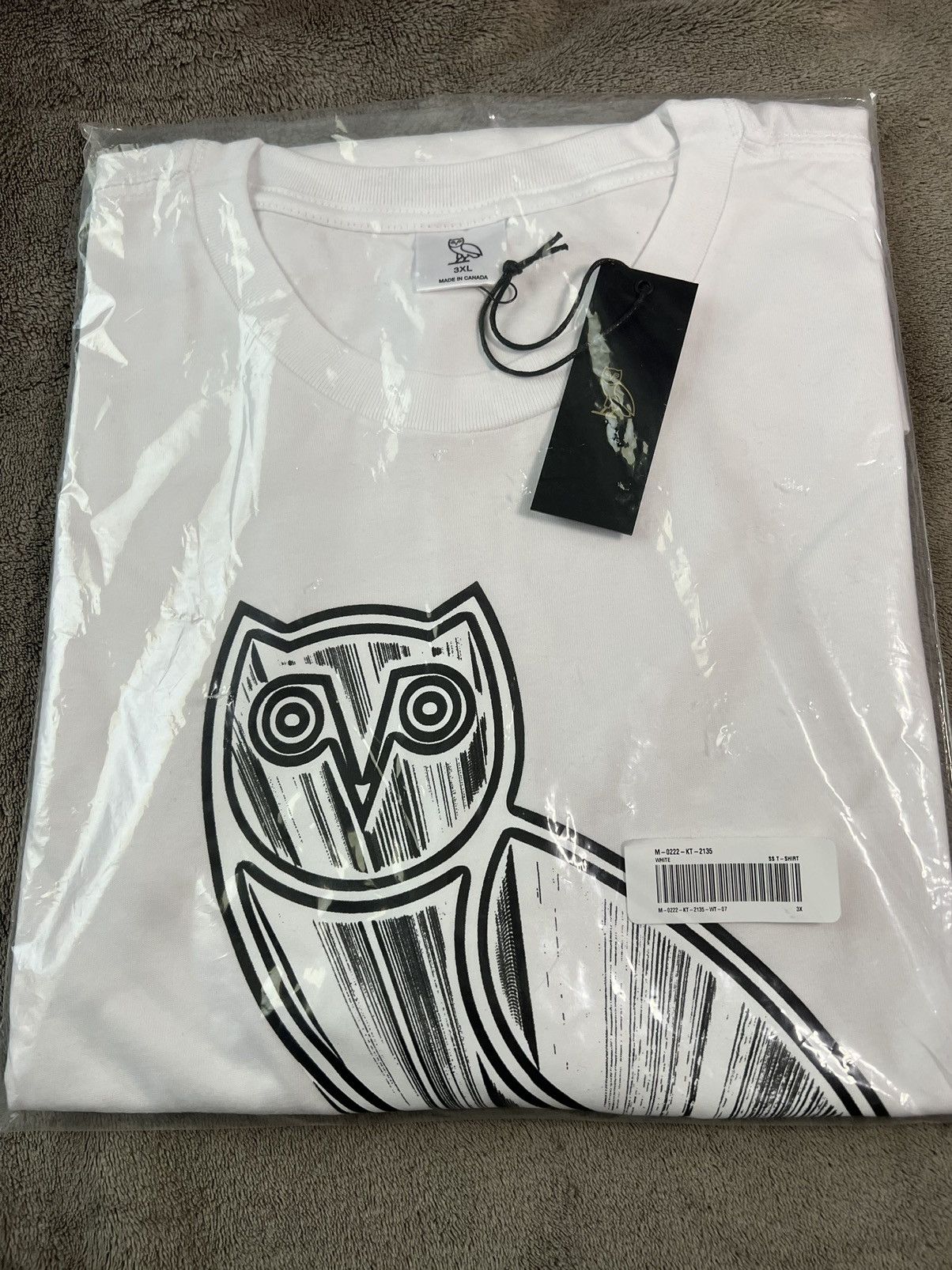 October's Very Own *SIZE 3XL* OVO T-SHIRT METALLIC OWL TEE (BRAND NEW) Size US XXL / EU 58 / 5 - 1 Thumbnail