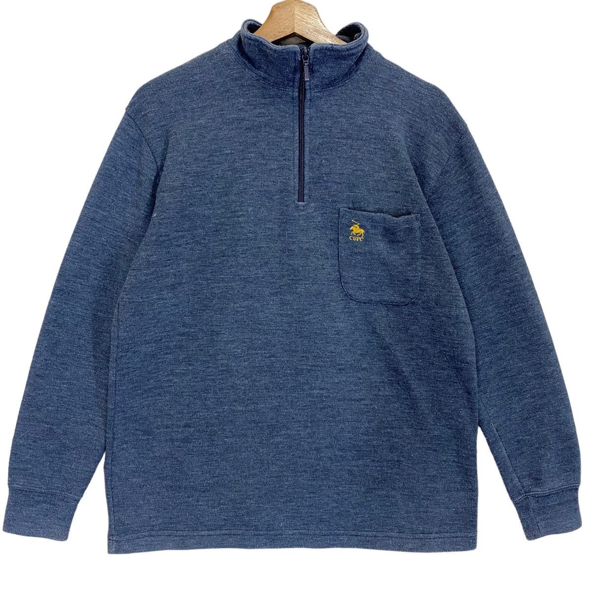 Vintage Cambridge University Polo Club Small Logo Zipper Sweater Size US M / EU 48-50 / 2 - 1 Thumbnail