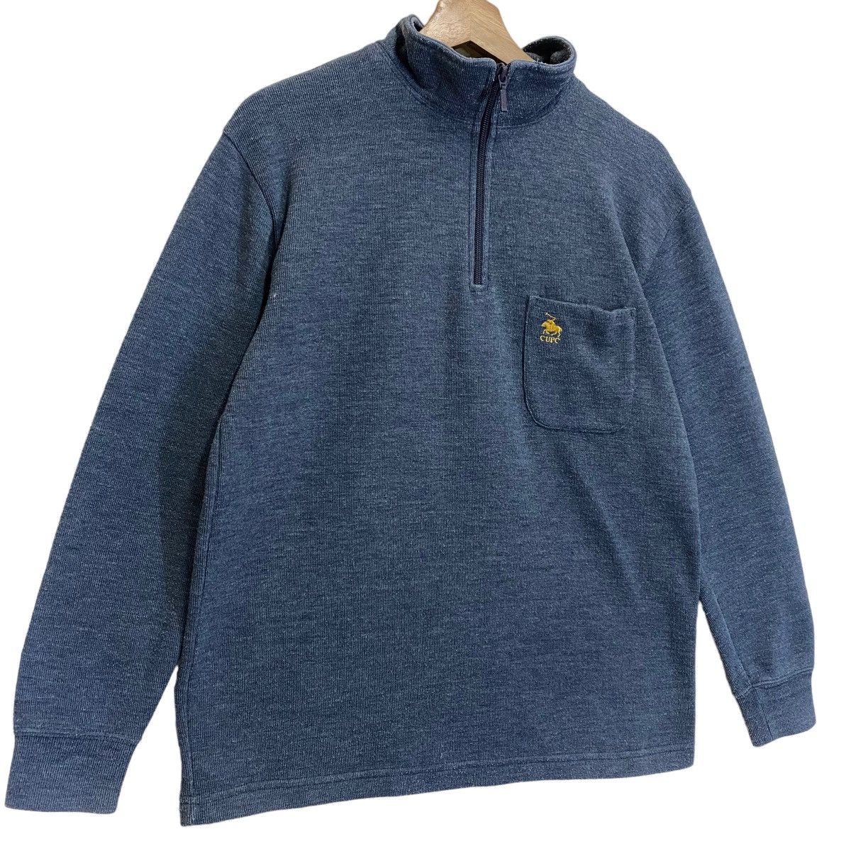 Vintage Cambridge University Polo Club Small Logo Zipper Sweater Size US M / EU 48-50 / 2 - 2 Thumbnail