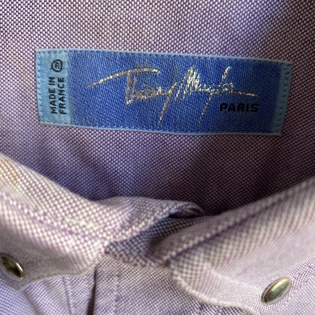 Mugler × Thierry Mugler × Vintage Vintage Mugler Rivet snap Buttons Shirt Made In USA Size US S / EU 44-46 / 1 - 3 Thumbnail
