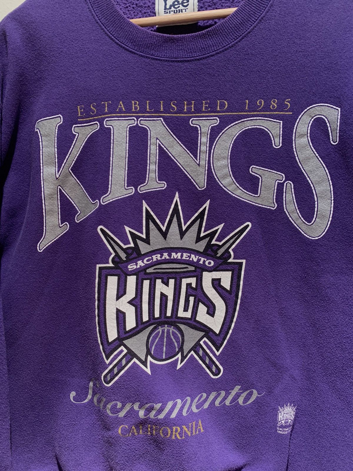 Lee × Nutmeg × Vintage *RARE* Vintage Sacramento Kings Nutmeg Lee Sport Sweatshirt Size US L / EU 52-54 / 3 - 2 Thumbnail