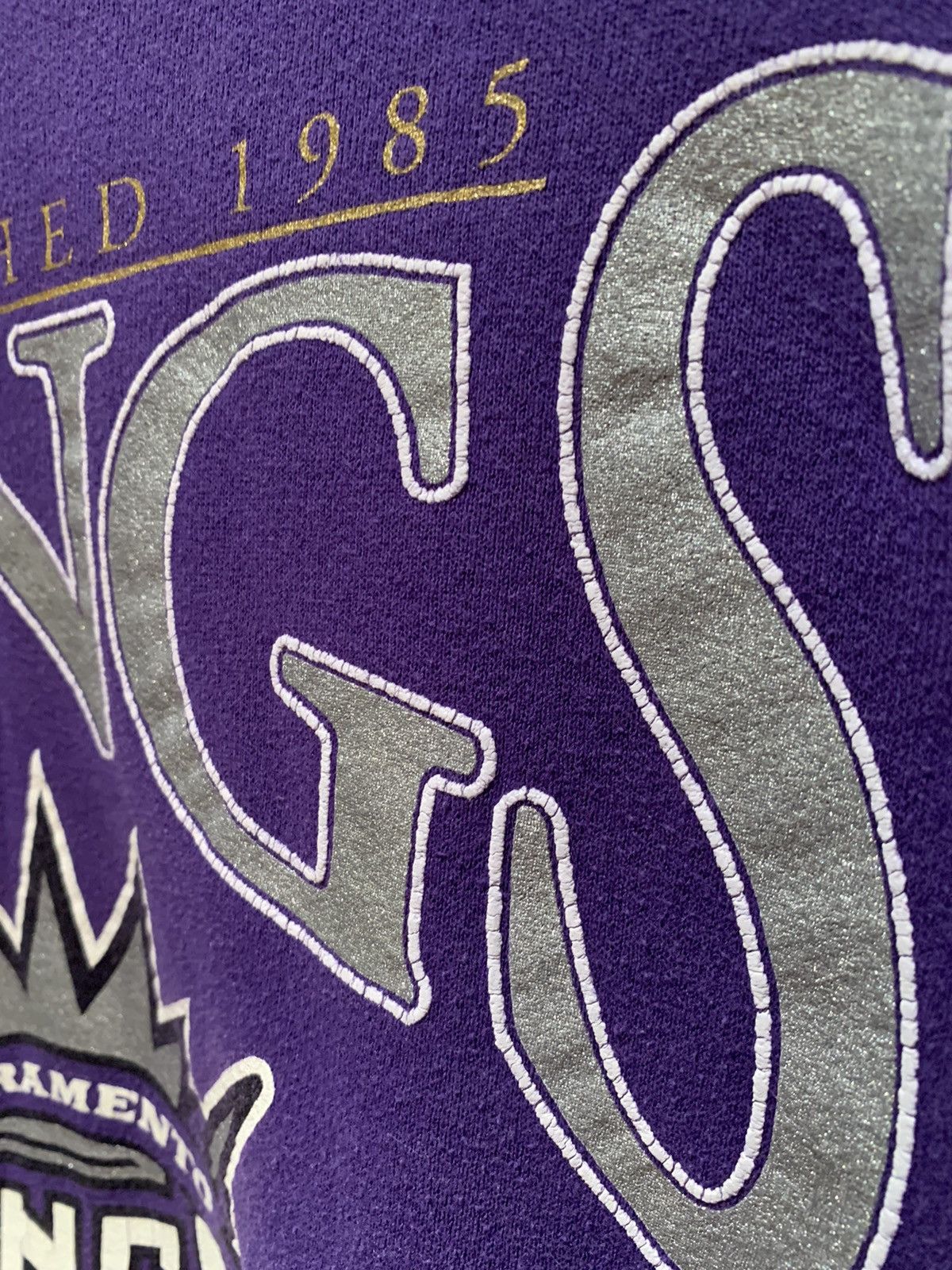 Lee × Nutmeg × Vintage *RARE* Vintage Sacramento Kings Nutmeg Lee Sport Sweatshirt Size US L / EU 52-54 / 3 - 4 Thumbnail