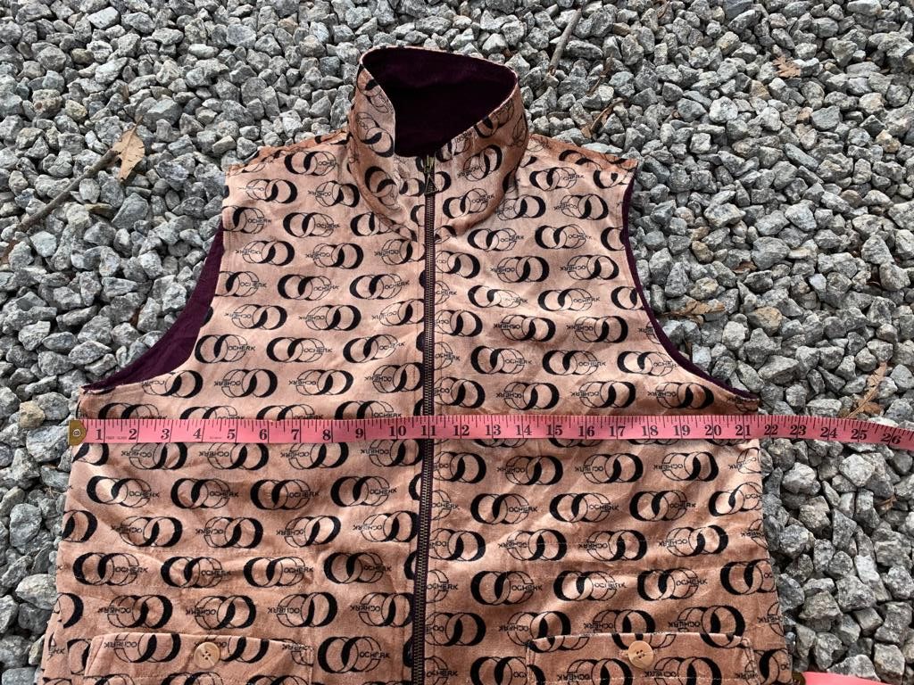 Designer × Japanese Brand × Vintage Vest Towdou Monogram Reversible Size M / US 6-8 / IT 42-44 - 8 Thumbnail