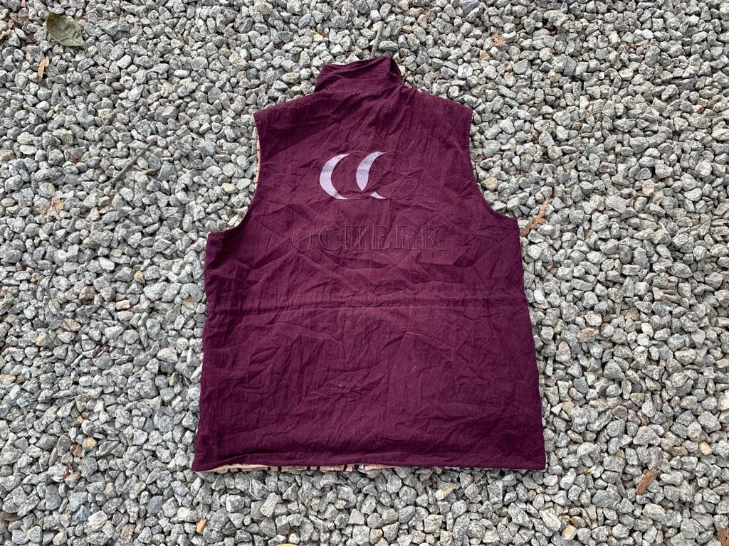 Designer × Japanese Brand × Vintage Vest Towdou Monogram Reversible Size M / US 6-8 / IT 42-44 - 4 Thumbnail