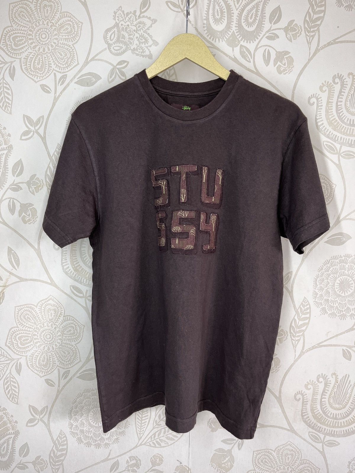 Stussy Stussy Big Front Logo Brown Tees Made In Australia Size US S / EU 44-46 / 1 - 18 Thumbnail