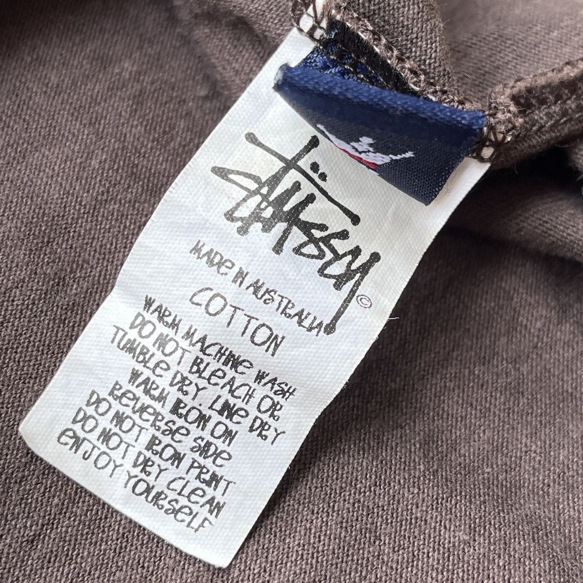 Stussy Stussy Big Front Logo Brown Tees Made In Australia Size US S / EU 44-46 / 1 - 13 Thumbnail