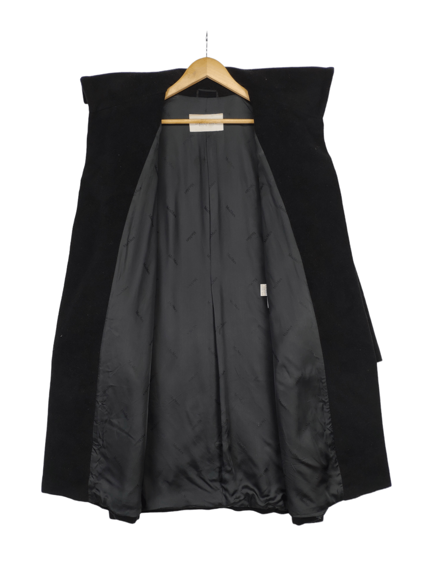 Max Mara Max Mara Wool Long Coat Cardigan Black Size M / US 6-8 / IT 42-44 - 2 Thumbnail