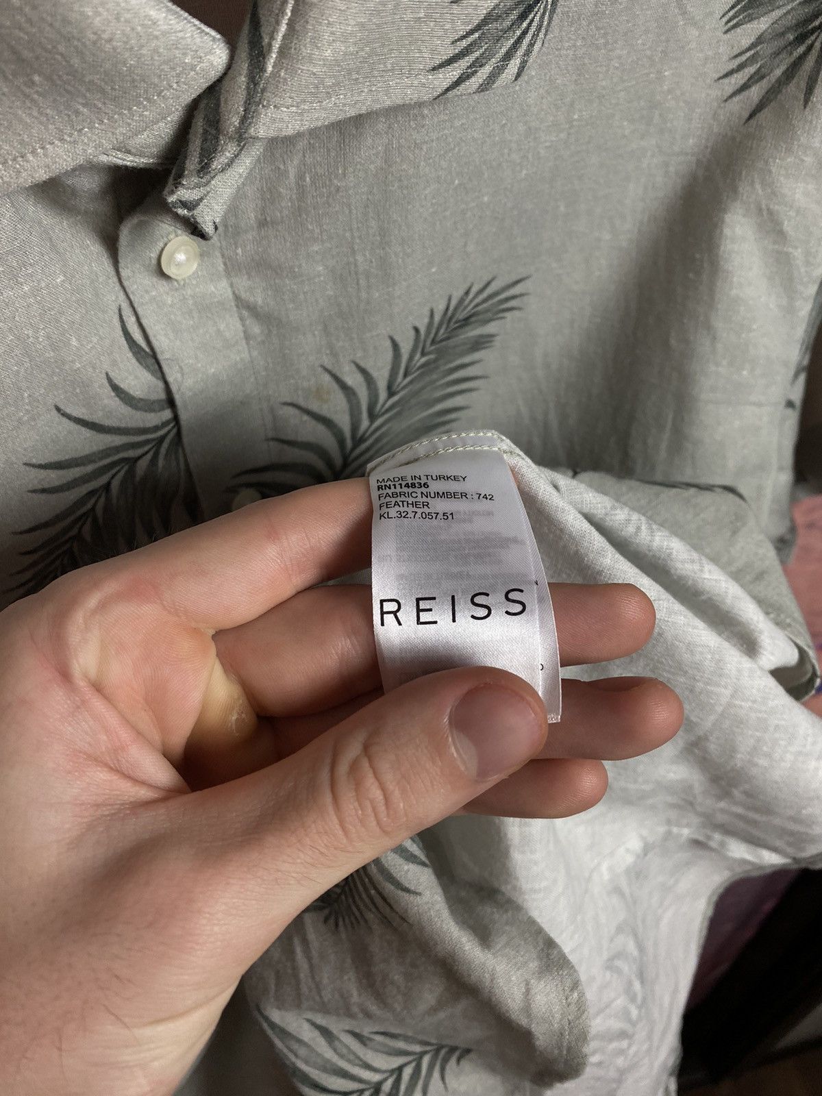 Reiss Reiss luxury streetwear shirt Size US M / EU 48-50 / 2 - 4 Thumbnail