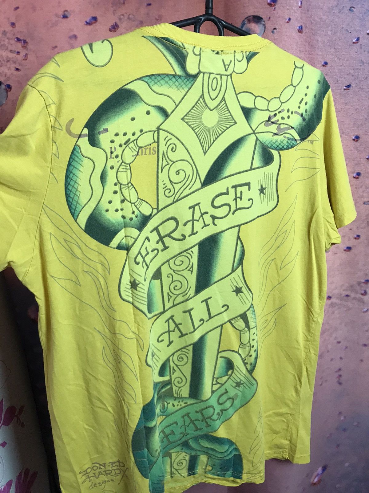 Ed Hardy Ed Hardy Cristian Audigier vintage streetwear tee Size US L / EU 52-54 / 3 - 8 Thumbnail