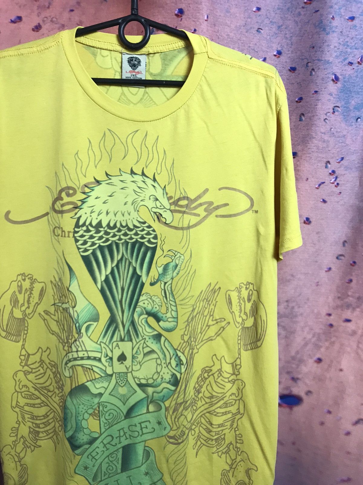 Ed Hardy Ed Hardy Cristian Audigier vintage streetwear tee Size US L / EU 52-54 / 3 - 1 Thumbnail