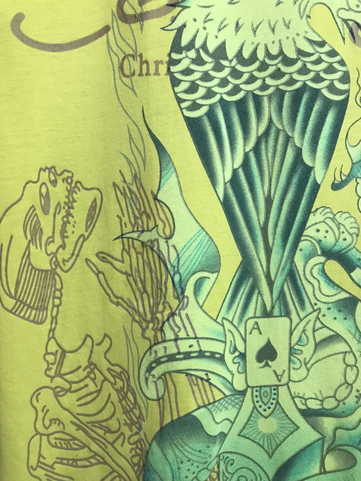 Ed Hardy Ed Hardy Cristian Audigier vintage streetwear tee Size US L / EU 52-54 / 3 - 4 Thumbnail