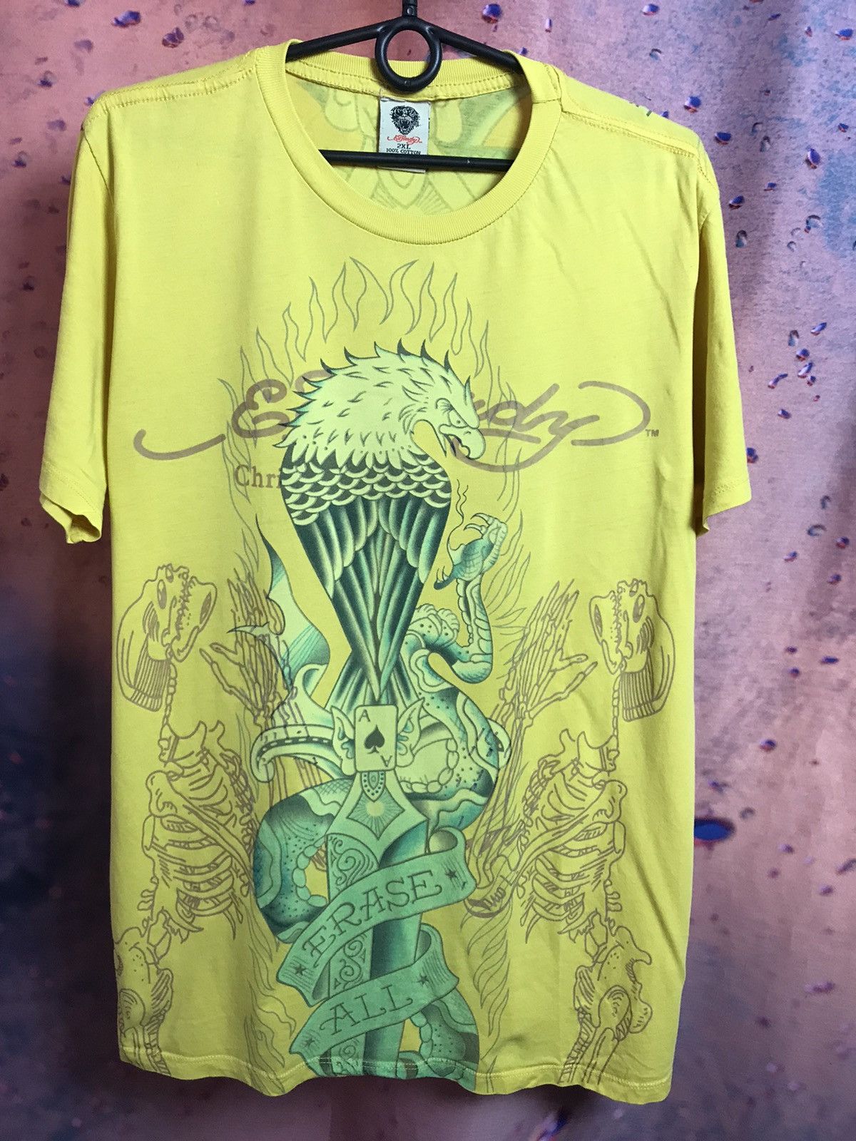 Ed Hardy Ed Hardy Cristian Audigier vintage streetwear tee Size US L / EU 52-54 / 3 - 2 Thumbnail