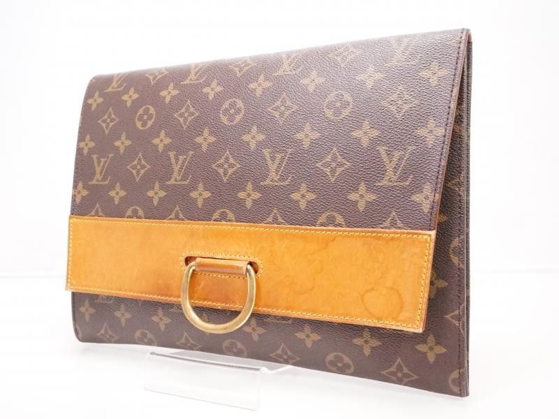 LOUIS VUITTON Monogram Pochette Homme Clutch Bag M51795 LV Auth ac1513