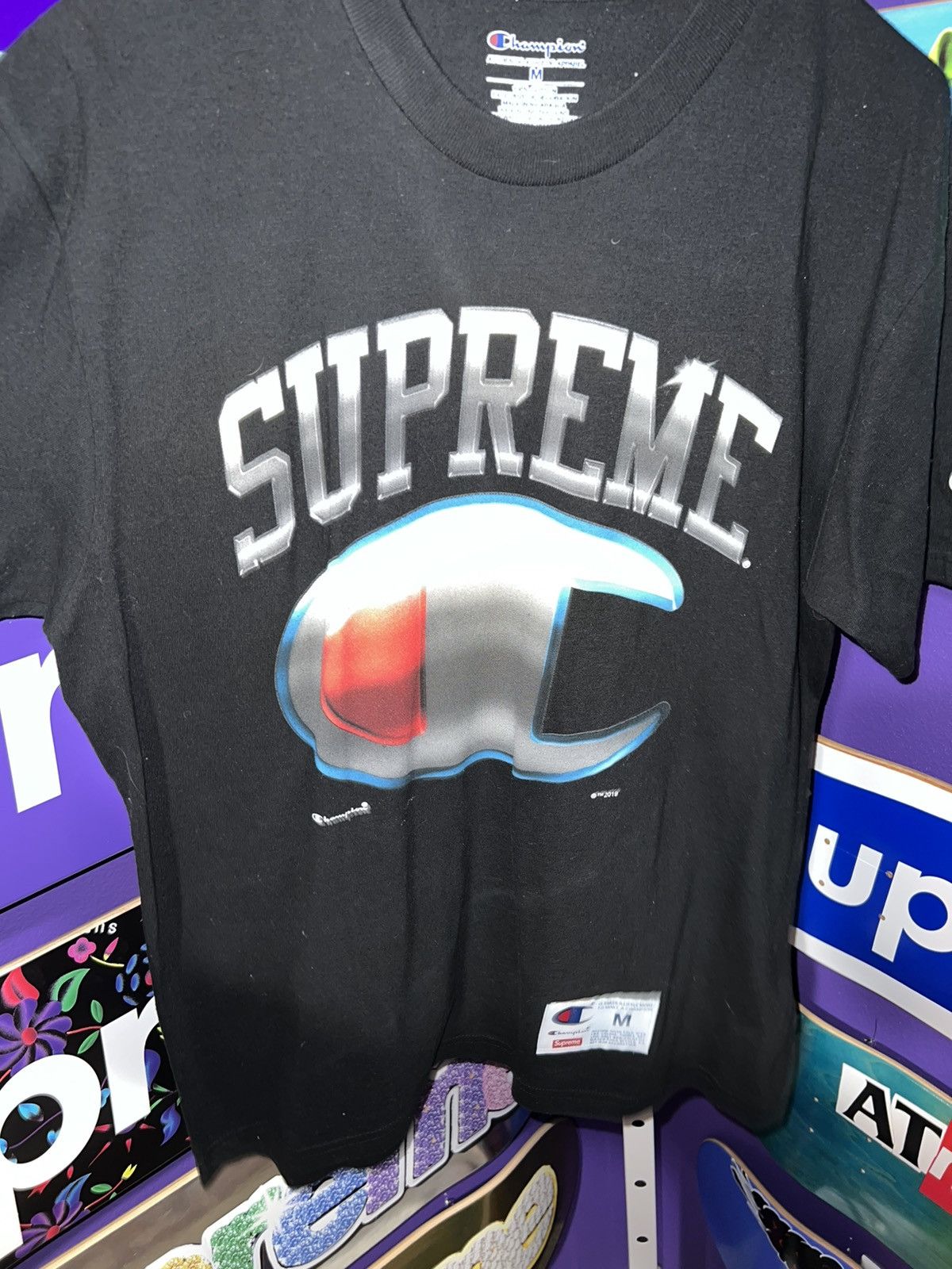 Champion × Supreme Supreme Champion Chrome S/S Top Size US M / EU 48-50 / 2 - 2 Thumbnail