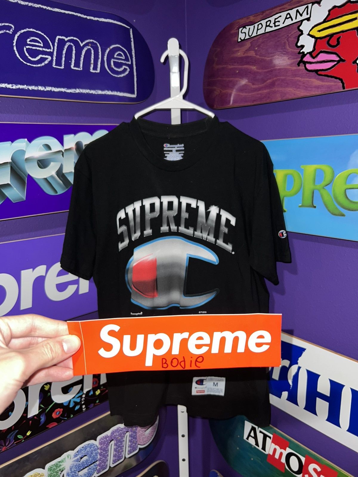 Champion × Supreme Supreme Champion Chrome S/S Top Size US M / EU 48-50 / 2 - 8 Thumbnail