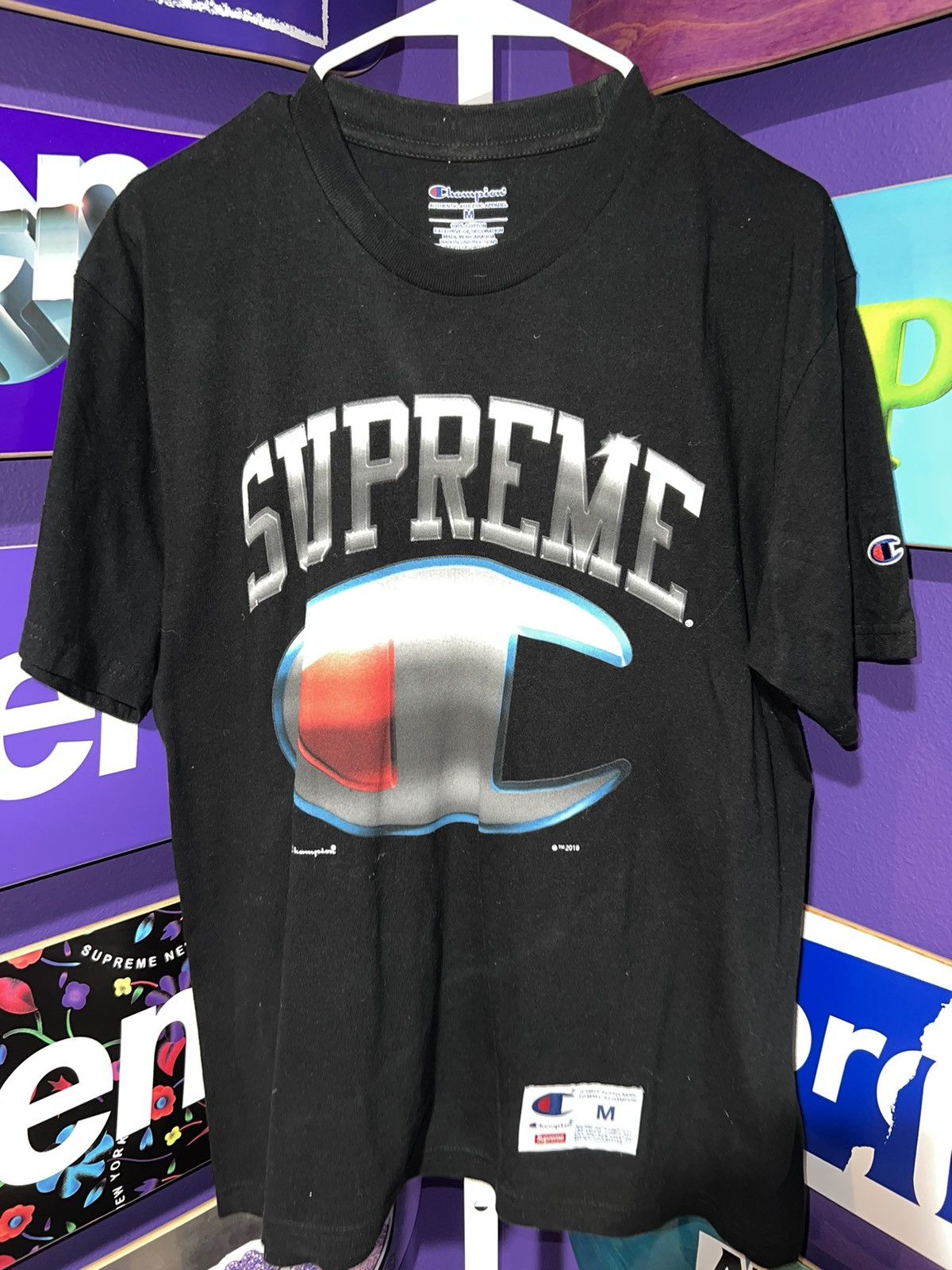 Champion × Supreme Supreme Champion Chrome S/S Top Size US M / EU 48-50 / 2 - 1 Thumbnail