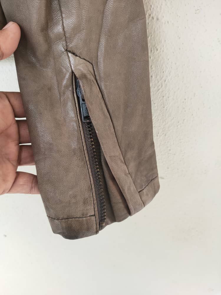 Tomorrowland Vintage MacPhee Leather Jacket Size XXS / US 00 / IT 34 - 8 Thumbnail