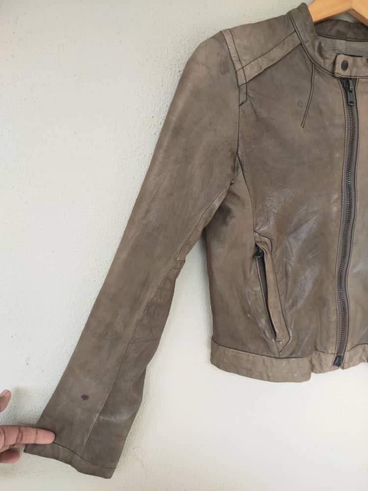 Tomorrowland Vintage MacPhee Leather Jacket Size XXS / US 00 / IT 34 - 3 Thumbnail