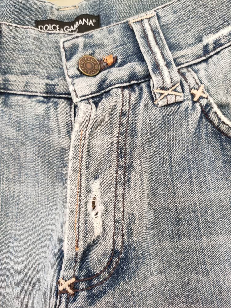 Dolce & Gabbana D&G Distressed Denim Size US 33 - 8 Thumbnail
