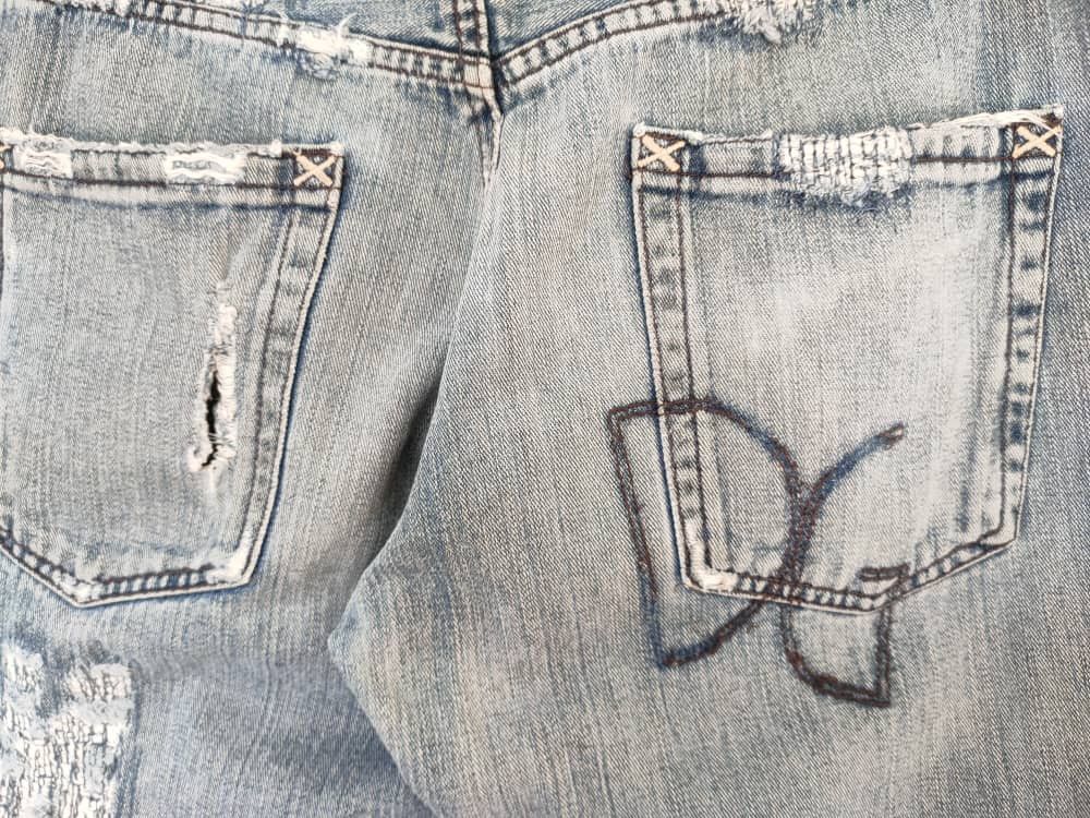 Dolce & Gabbana D&G Distressed Denim Size US 33 - 6 Thumbnail