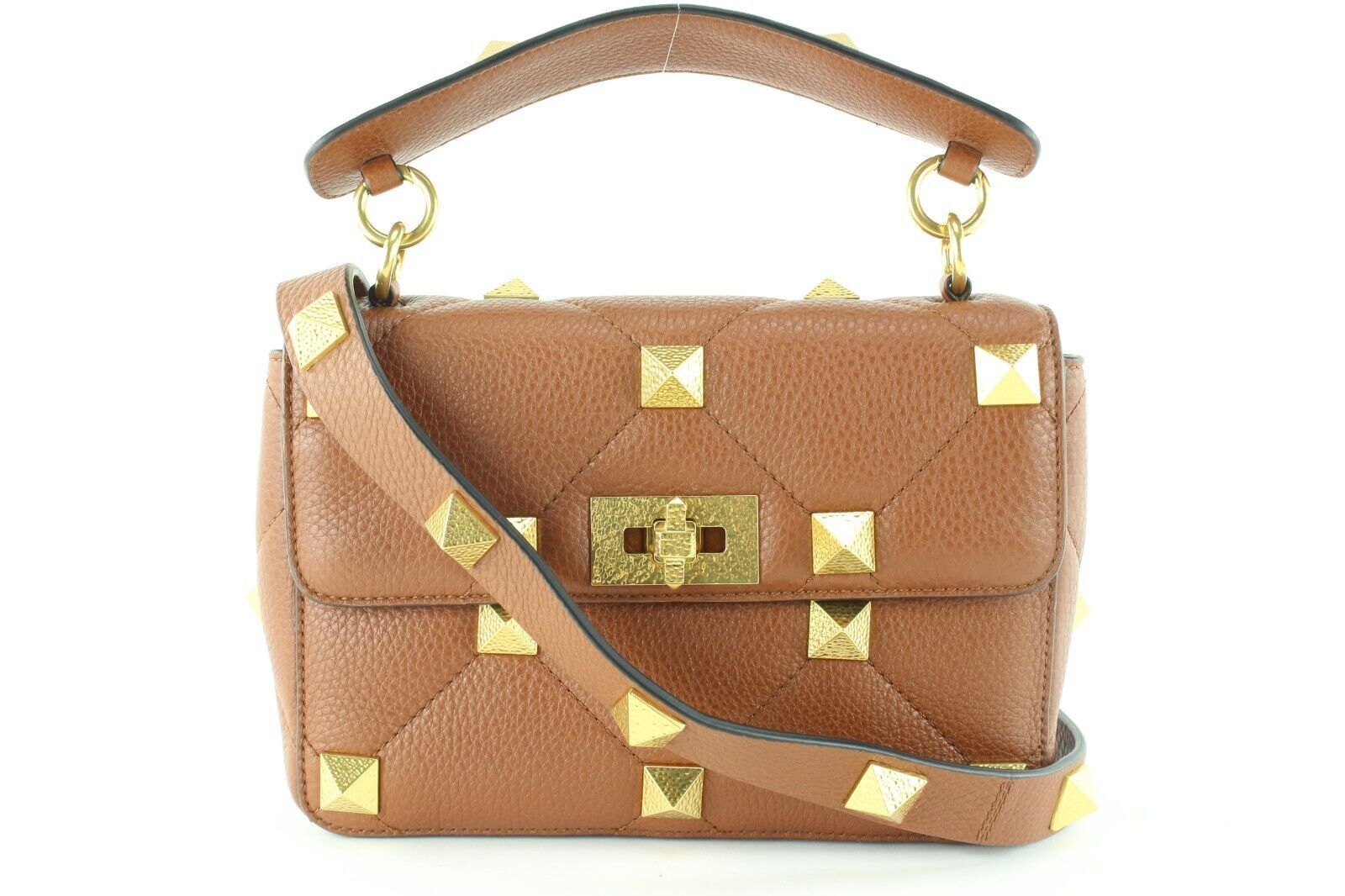 Valentino Roma Stud 2way Crossbody Hammered GHW 1VAL0509