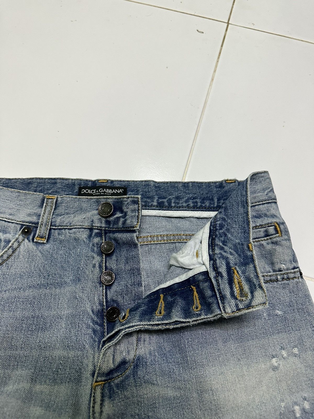 Dolce & Gabbana Dolce & gabbana distressed denim jeans Size 30" / US 8 / IT 44 - 3 Thumbnail
