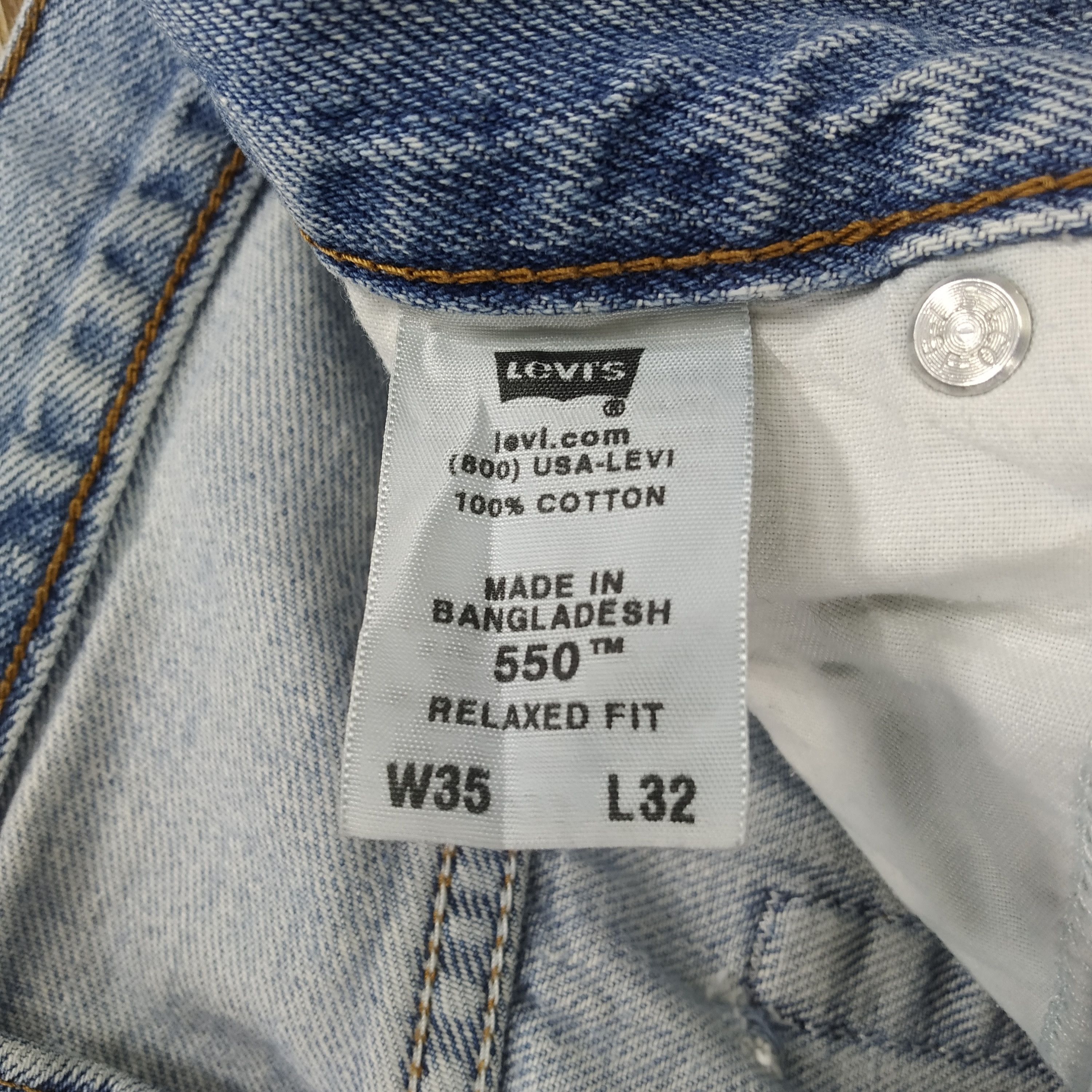 Levi's Vintage 90s Levi's 550 Baggy Denim Jeans Stonewash Jeans Size US 34 / EU 50 - 14 Thumbnail