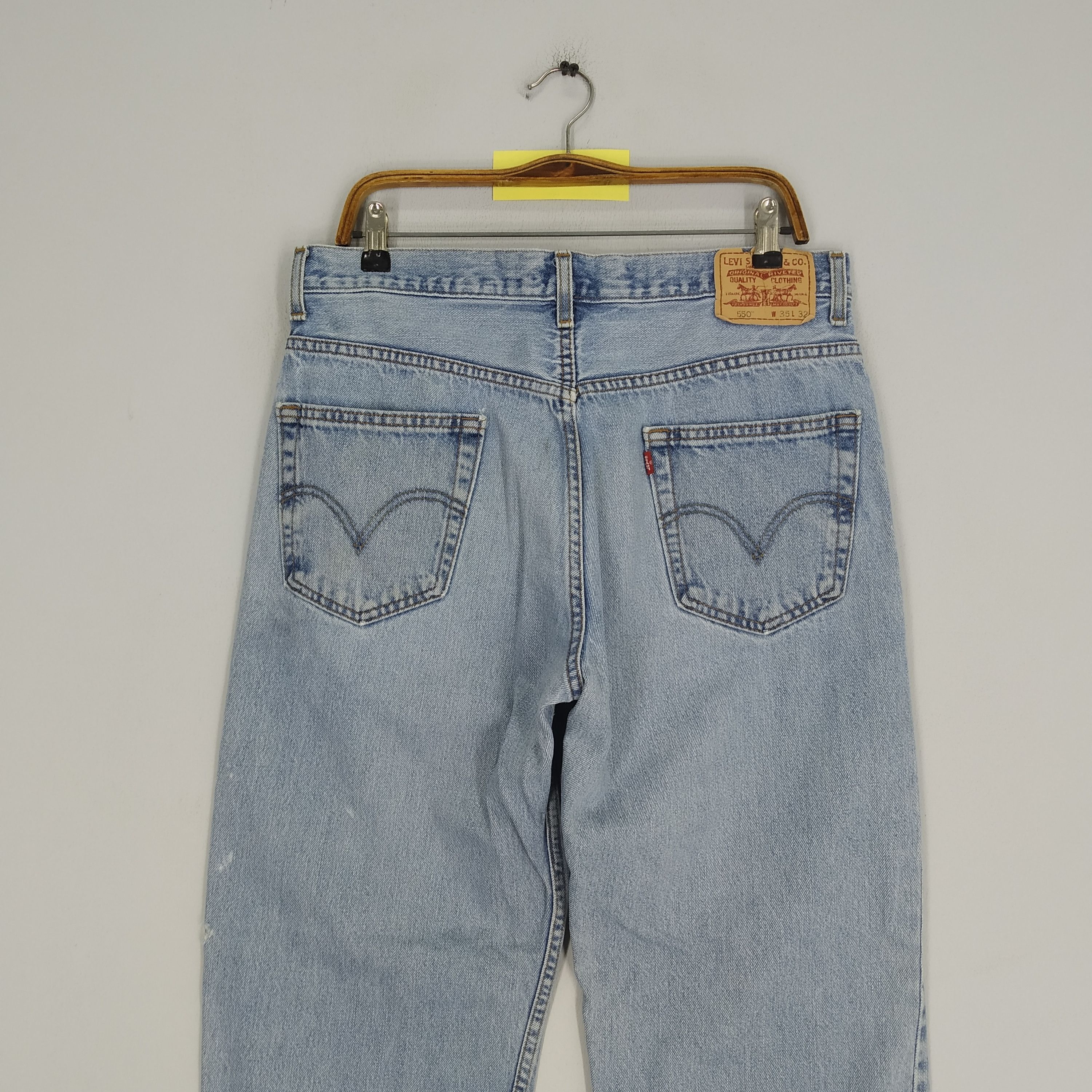 Levi's Vintage 90s Levi's 550 Baggy Denim Jeans Stonewash Jeans Size US 34 / EU 50 - 4 Thumbnail