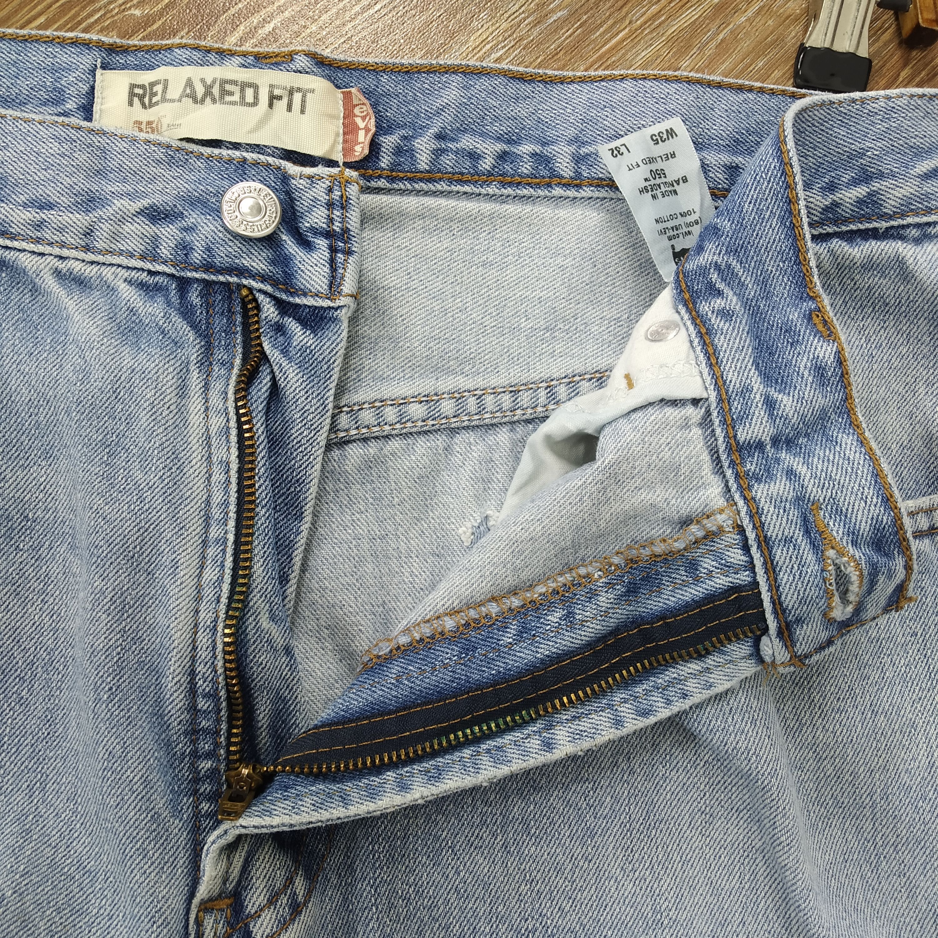 Levi's Vintage 90s Levi's 550 Baggy Denim Jeans Stonewash Jeans Size US 34 / EU 50 - 13 Thumbnail