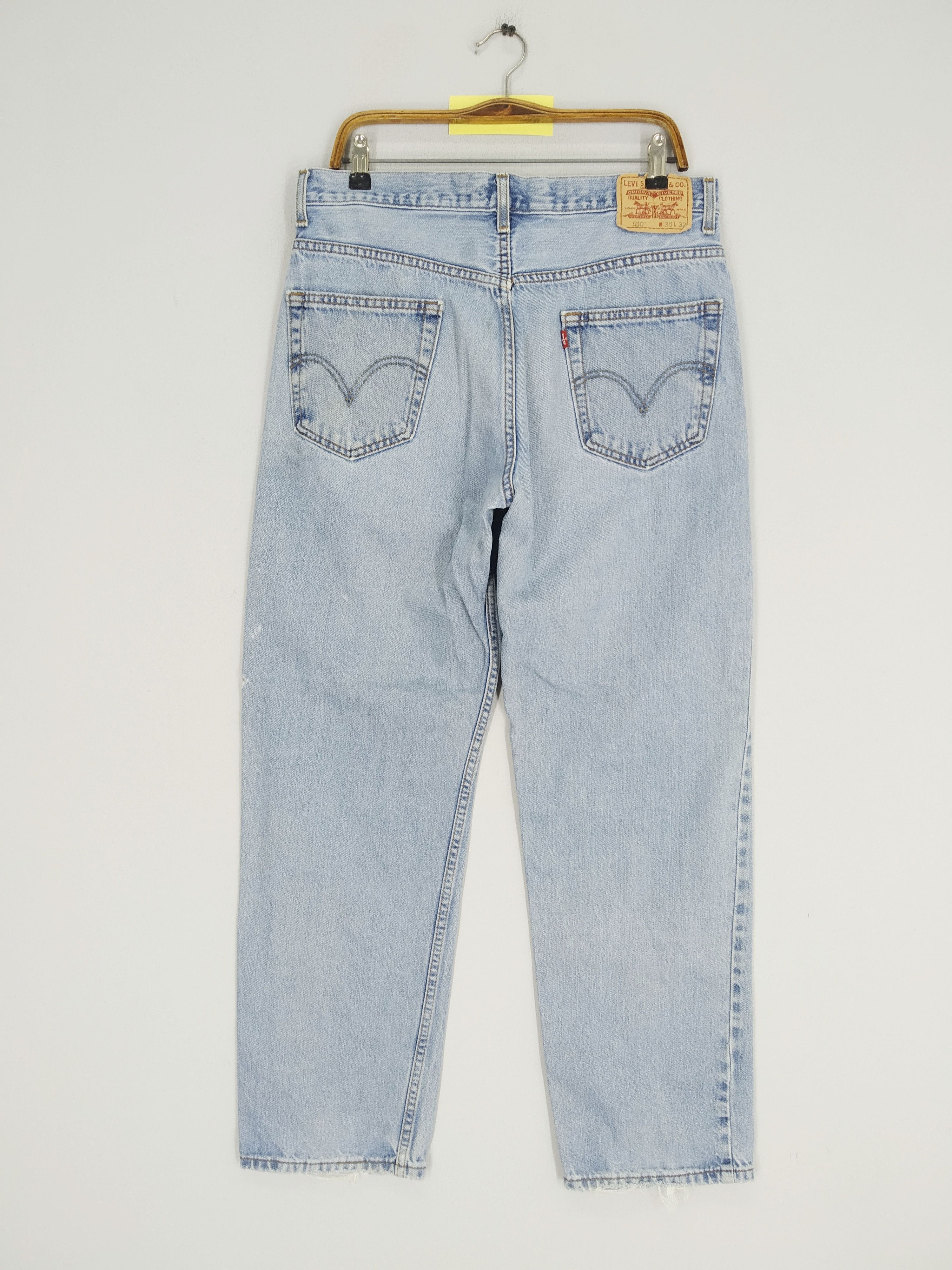 Levi's Vintage 90s Levi's 550 Baggy Denim Jeans Stonewash Jeans Size US 34 / EU 50 - 2 Thumbnail