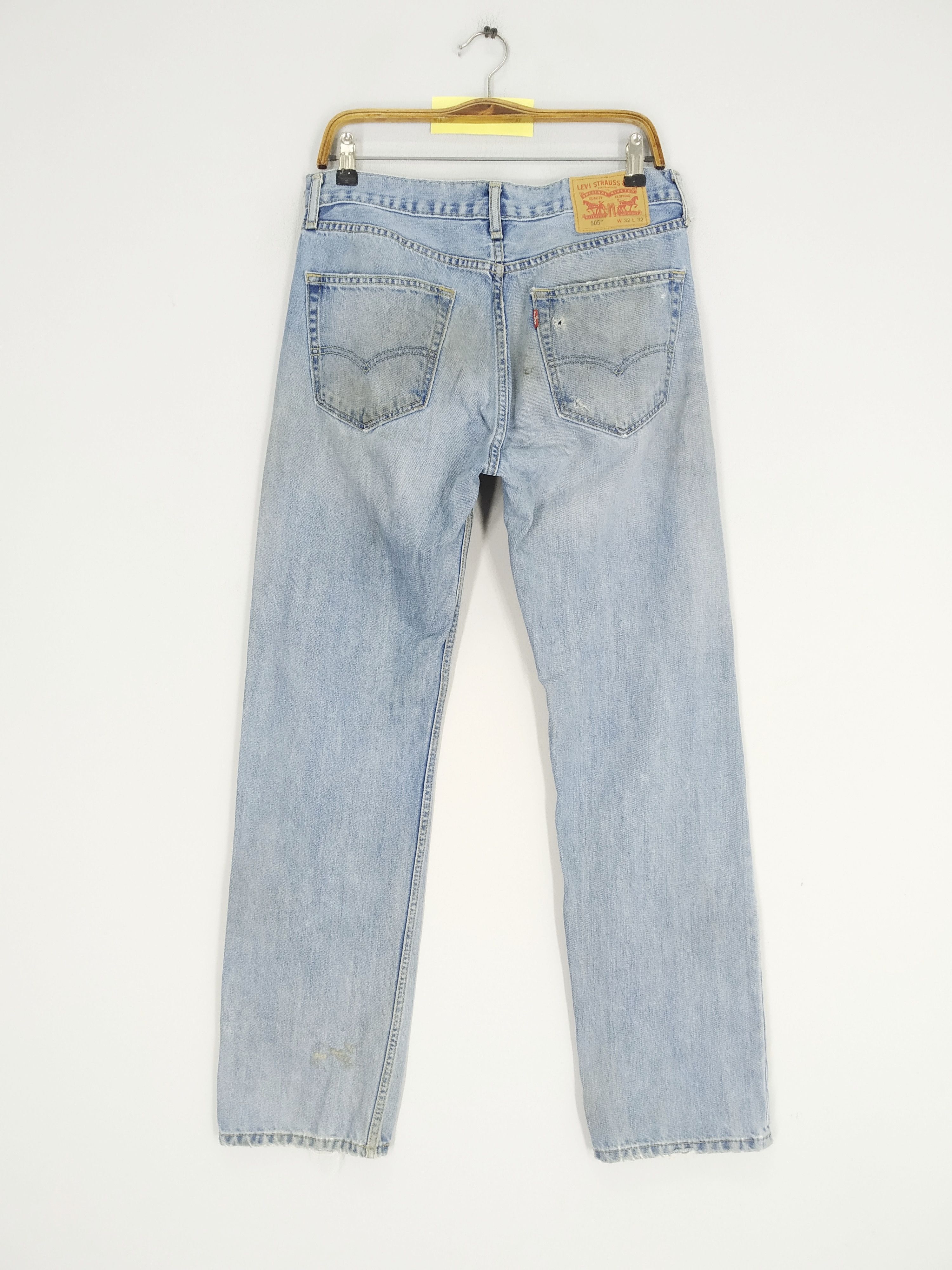 Vintage Levi's 505 Denim Jeans Stonewash Blue Jeans Dirty