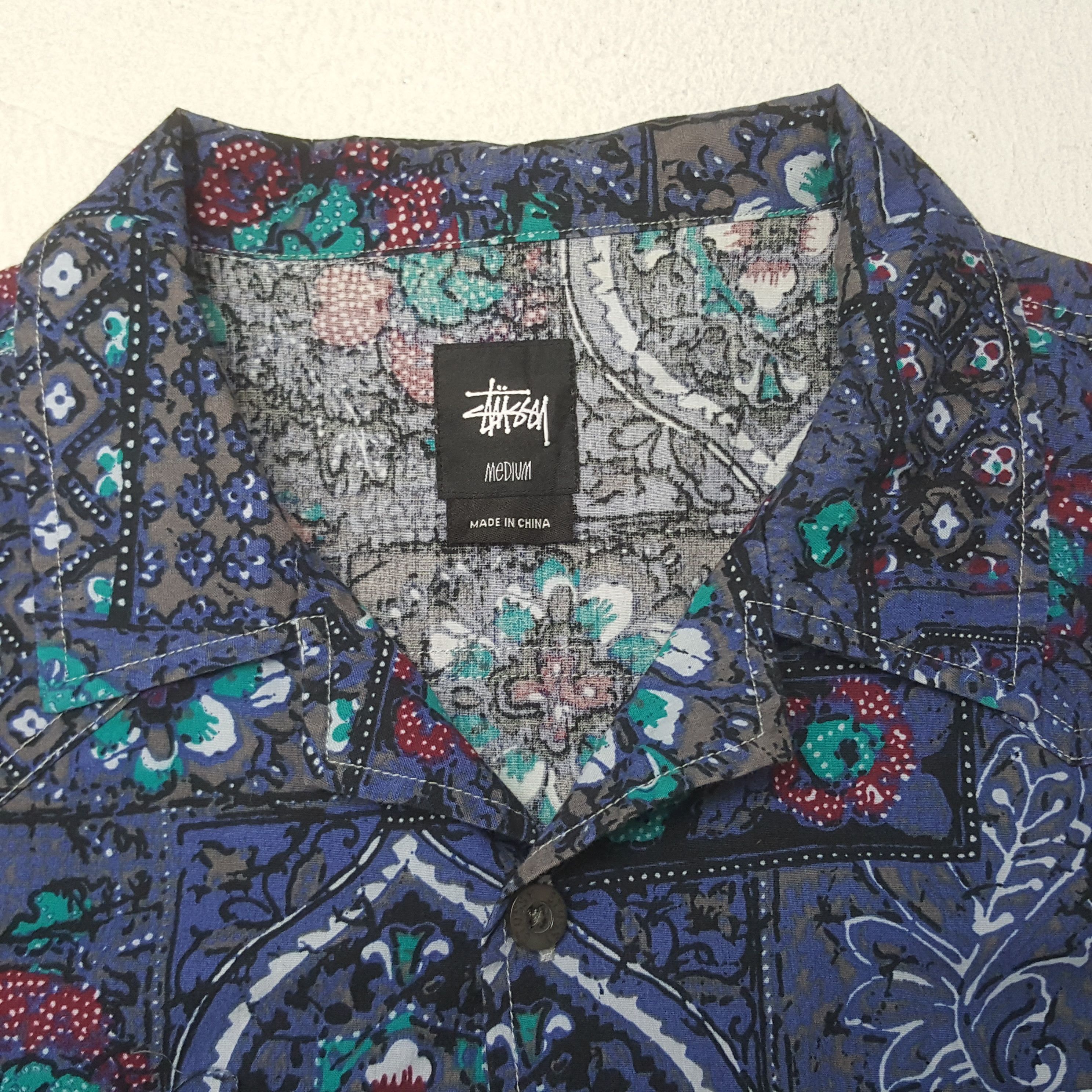 Stussy × Vintage Vintage Stussy Streetwear Rare Design Shirt Button Up Size US M / EU 48-50 / 2 - 5 Thumbnail