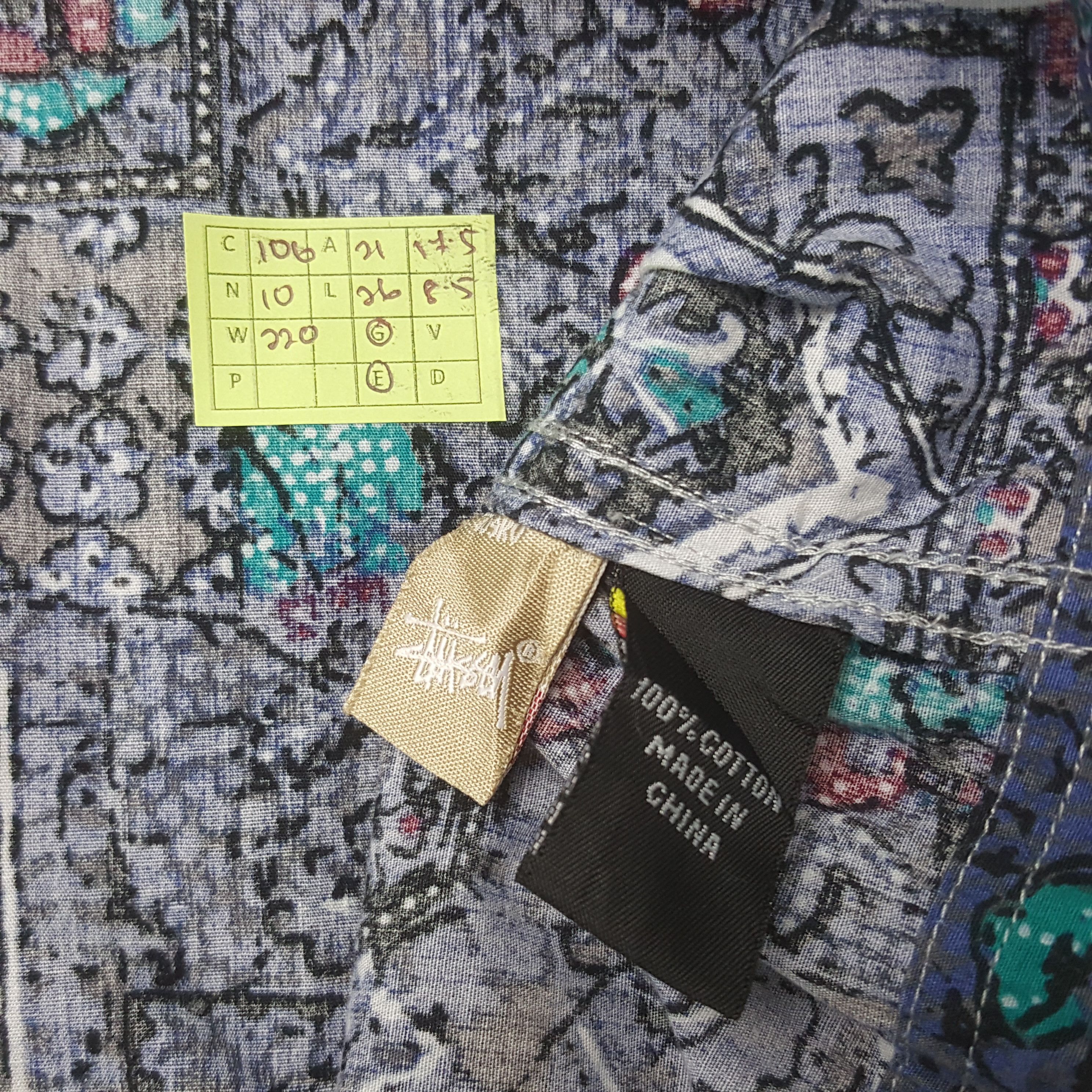 Stussy × Vintage Vintage Stussy Streetwear Rare Design Shirt Button Up Size US M / EU 48-50 / 2 - 6 Thumbnail