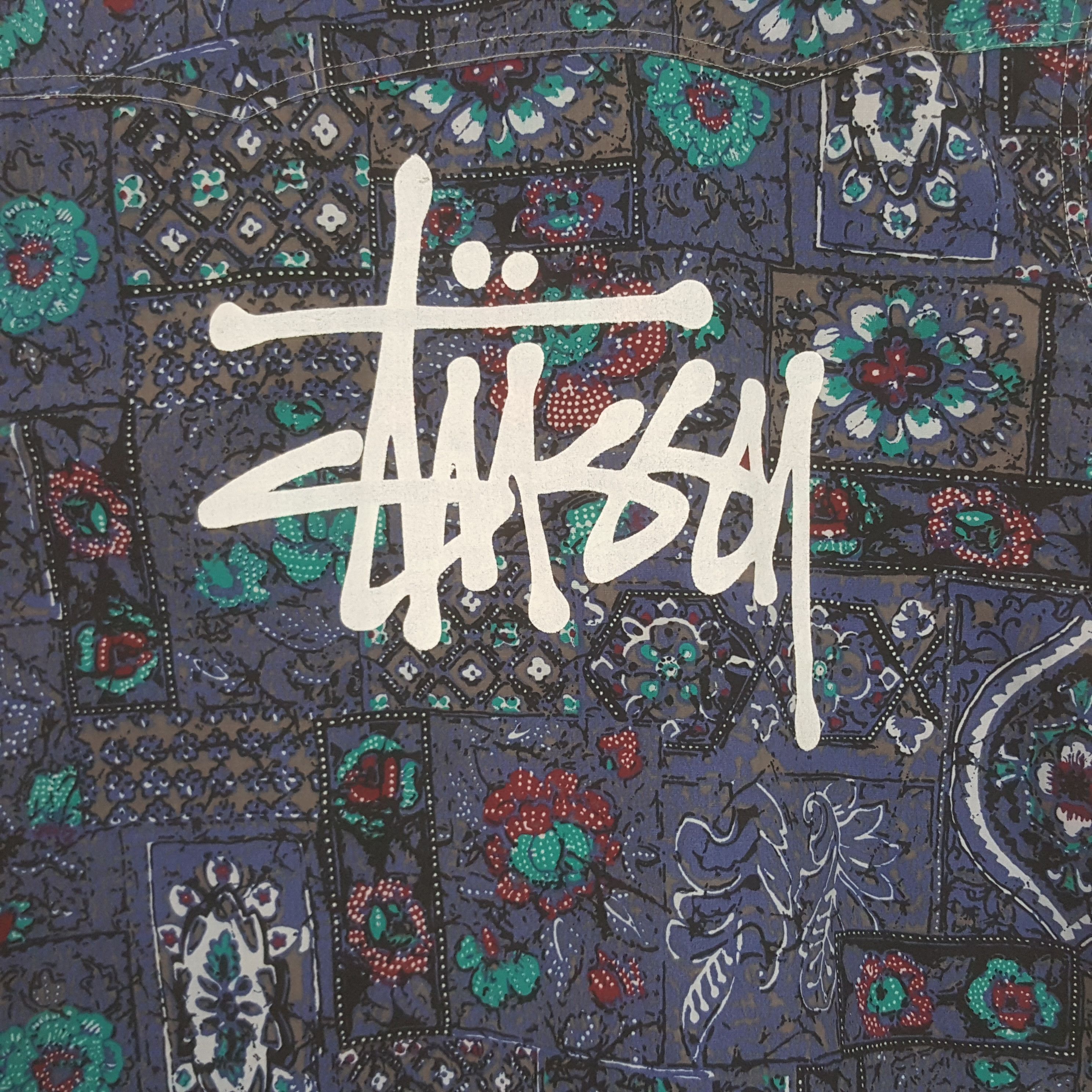 Stussy × Vintage Vintage Stussy Streetwear Rare Design Shirt Button Up Size US M / EU 48-50 / 2 - 2 Thumbnail