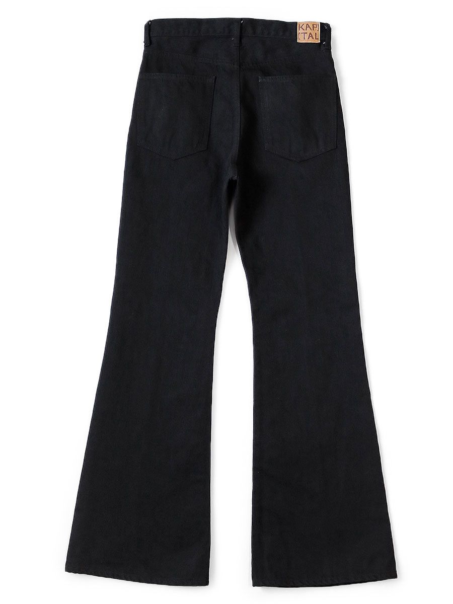 Kapital Kapital 14oz Black denim pants 5P OKABELLBO | Grailed