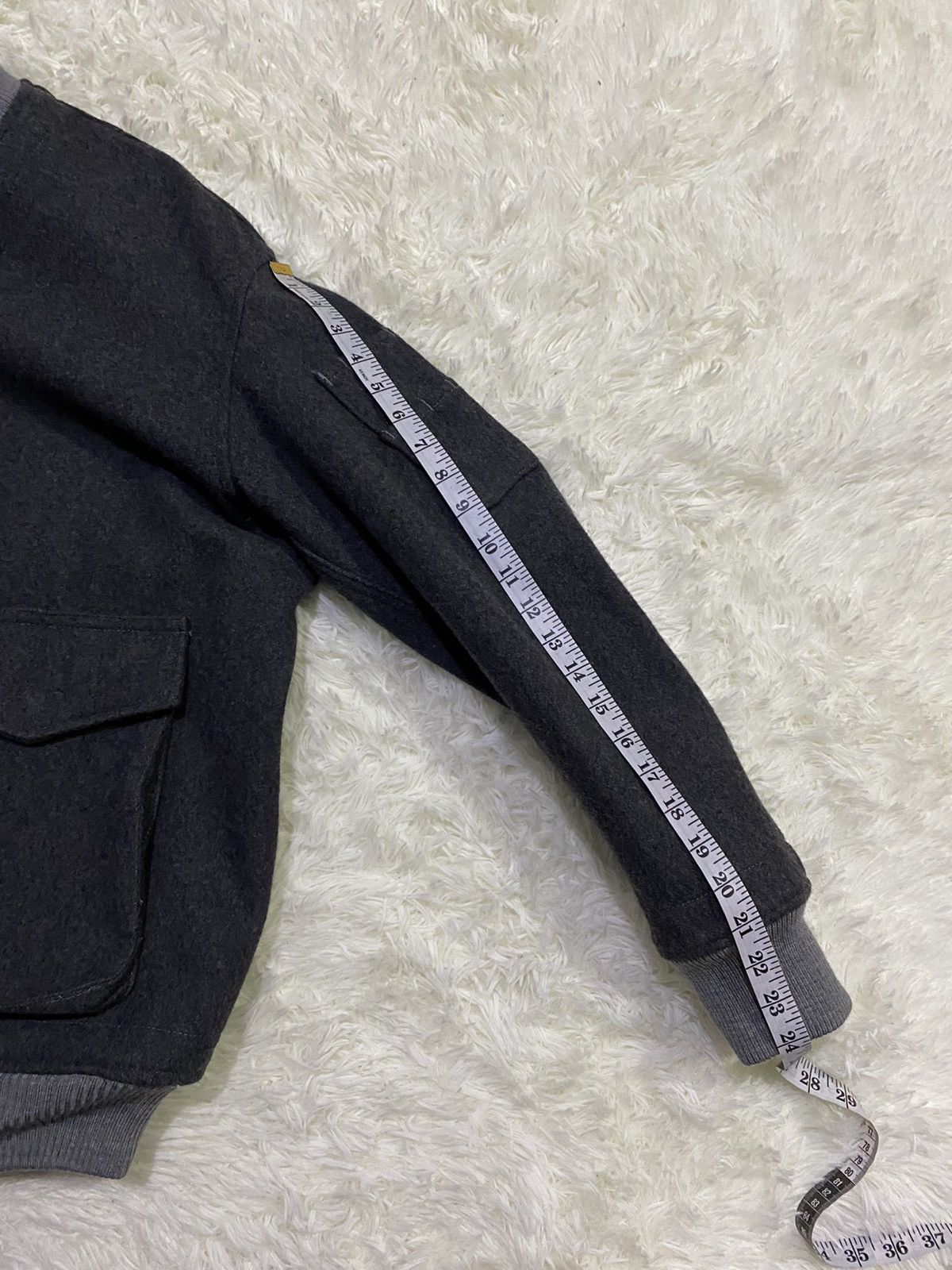 Japanese Brand 🔥RARE🔥Private Brand AG Wool Bomber Jacket Style Size US L / EU 52-54 / 3 - 16 Thumbnail