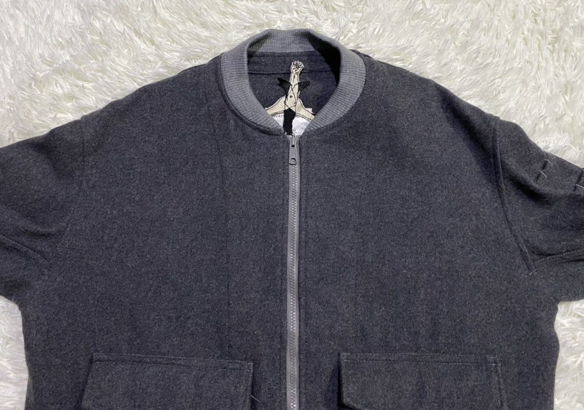 Japanese Brand 🔥RARE🔥Private Brand AG Wool Bomber Jacket Style Size US L / EU 52-54 / 3 - 3 Thumbnail