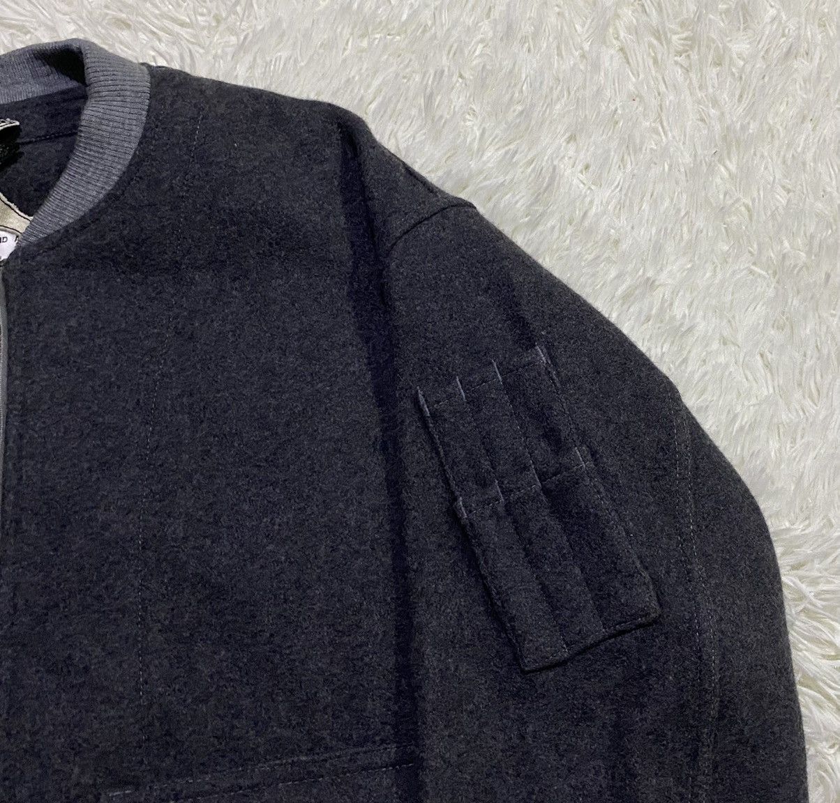 Japanese Brand 🔥RARE🔥Private Brand AG Wool Bomber Jacket Style Size US L / EU 52-54 / 3 - 6 Thumbnail