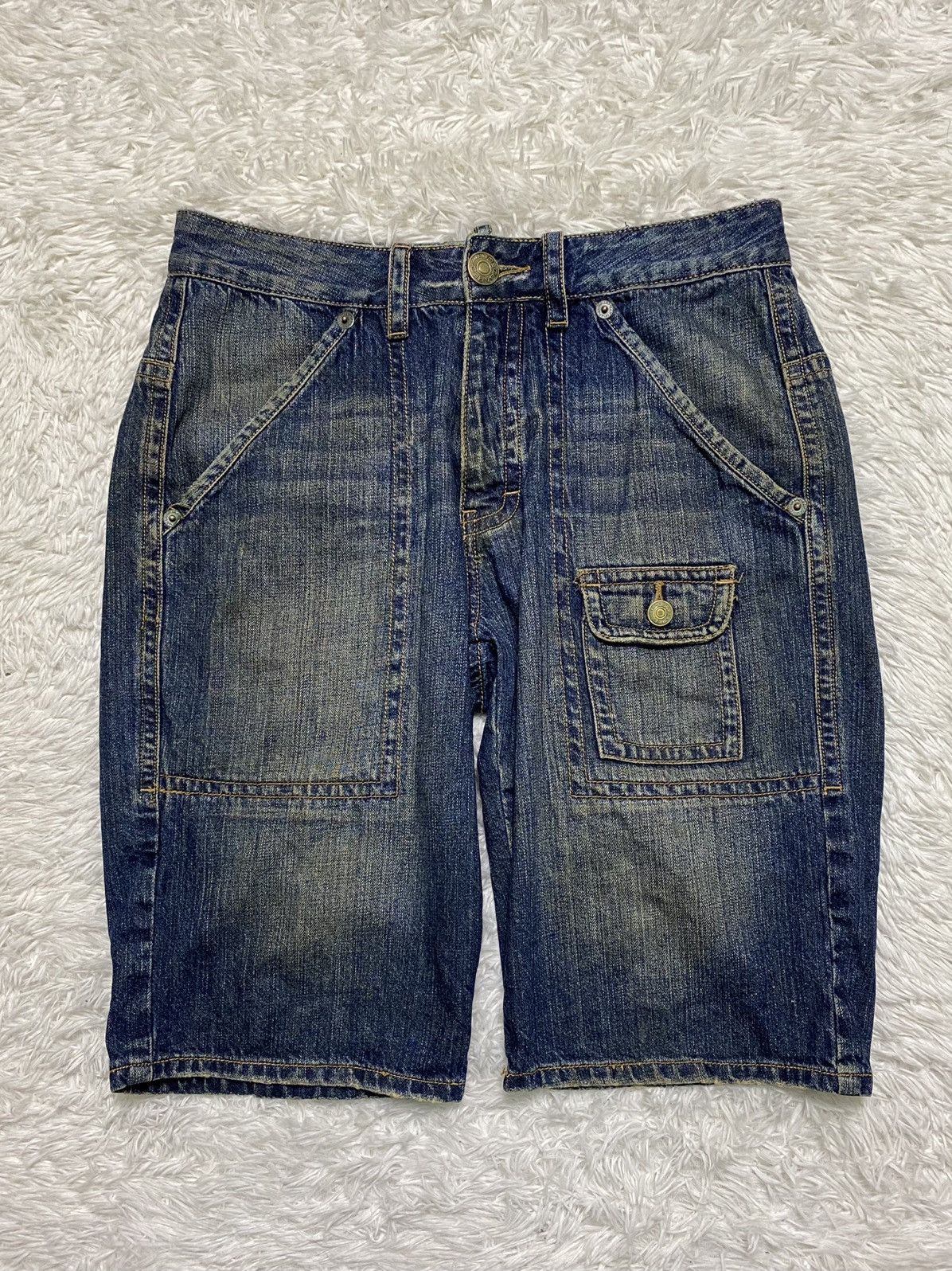 Dsquared2 × Vintage Dsquared Dungaree Spring 85 Rare Distressed Denim Size US 31 - 14 Thumbnail