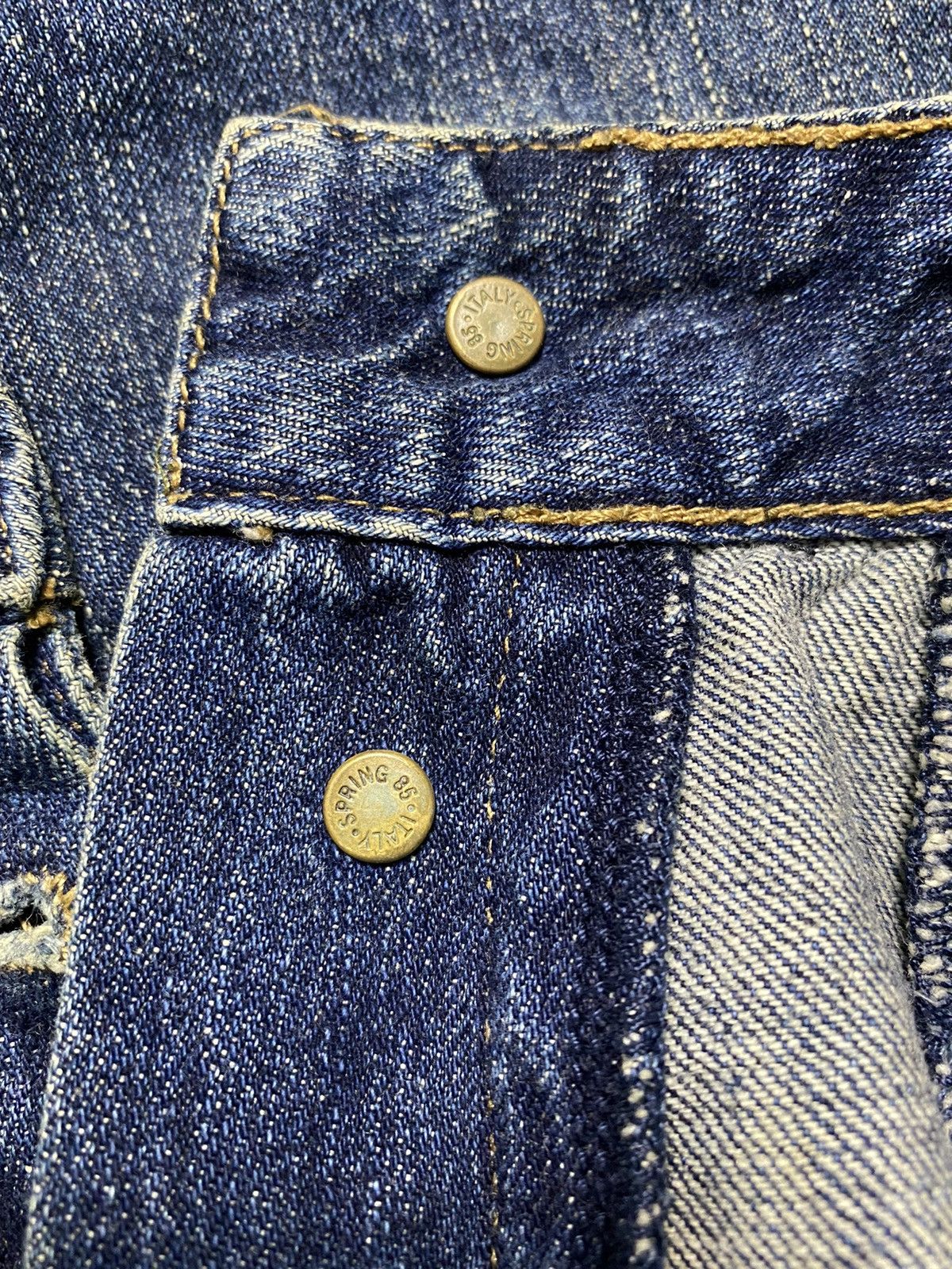 Dsquared2 × Vintage Dsquared Dungaree Spring 85 Rare Distressed Denim Size US 31 - 9 Thumbnail