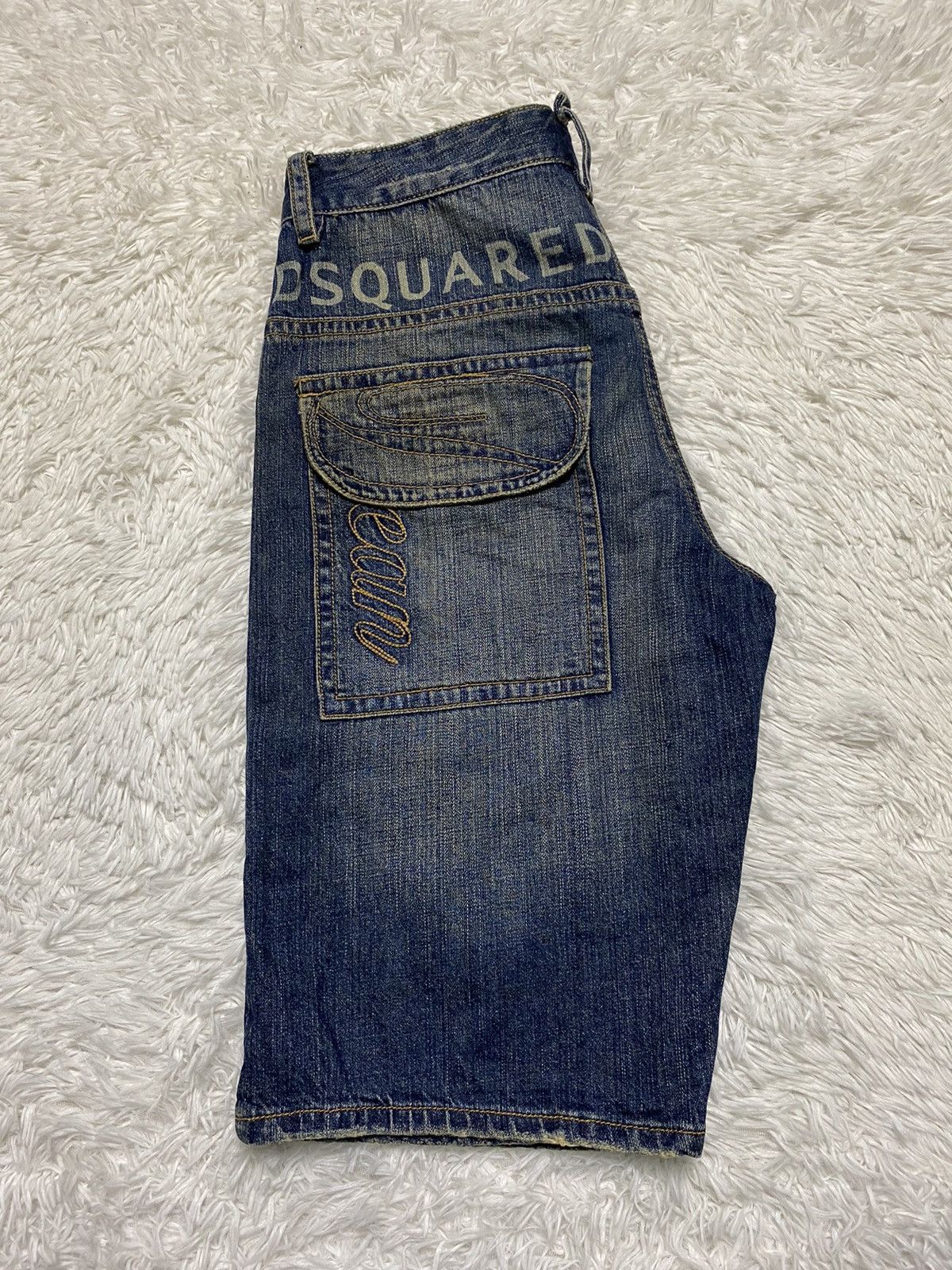 Dsquared2 × Vintage Dsquared Dungaree Spring 85 Rare Distressed Denim Size US 31 - 18 Thumbnail