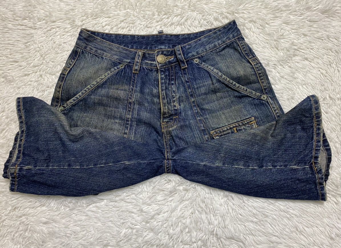 Dsquared2 × Vintage Dsquared Dungaree Spring 85 Rare Distressed Denim Size US 31 - 12 Thumbnail